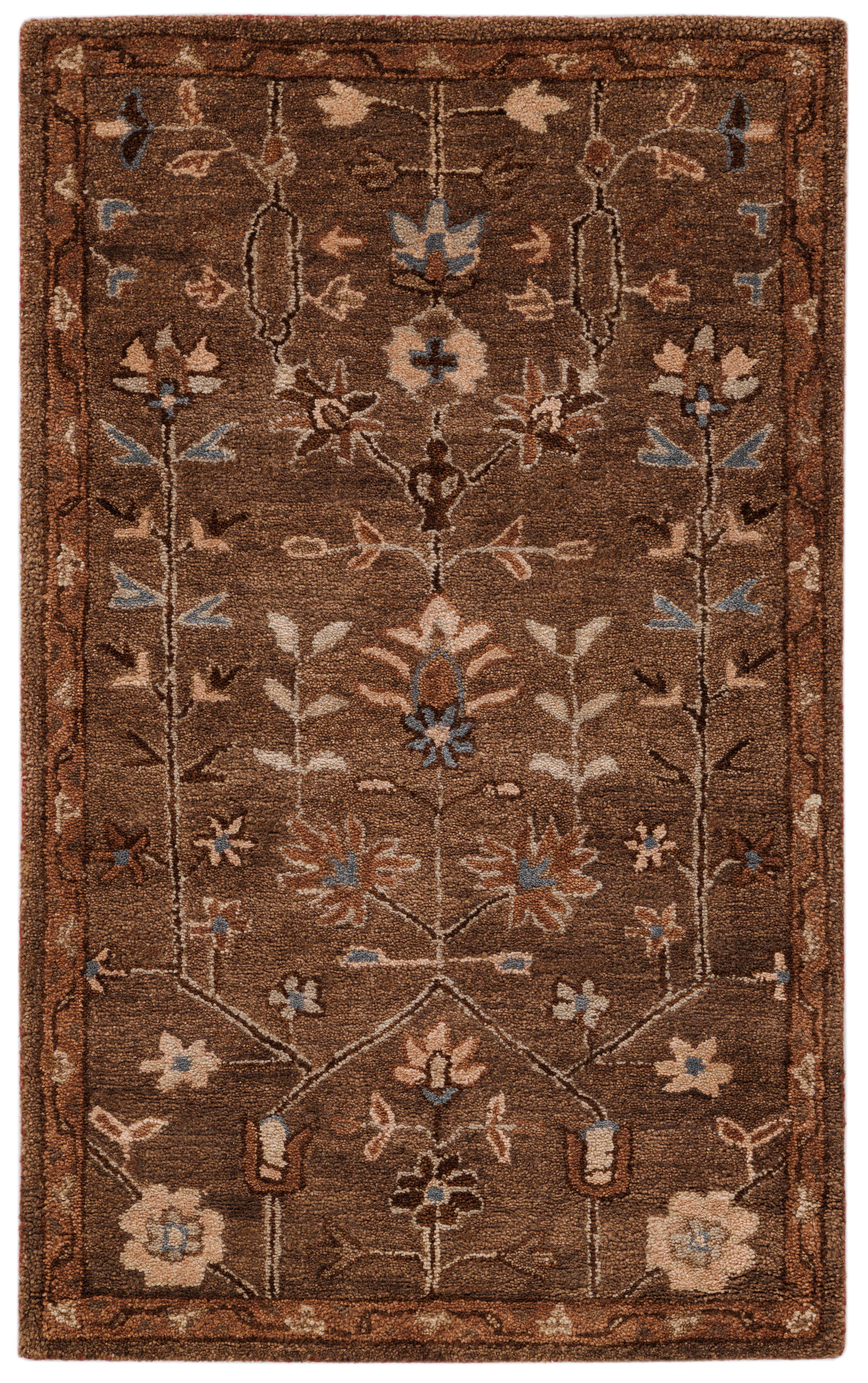 Terra by Obeetee Siba 3' x 5' Area Rug, Brown, large