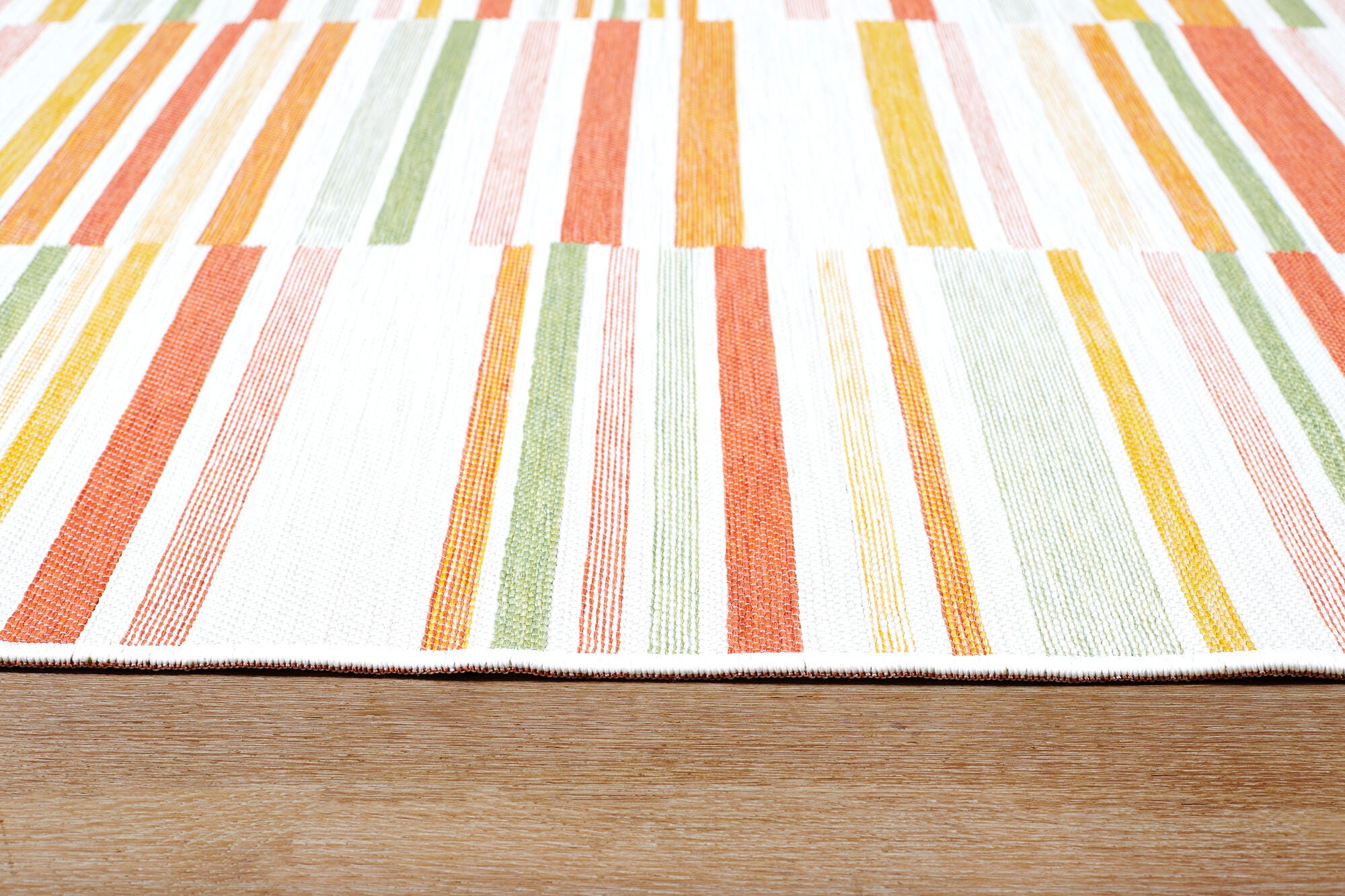 Terra by Obeetee Lines 3' x 5' Area Rug, Tropical, large