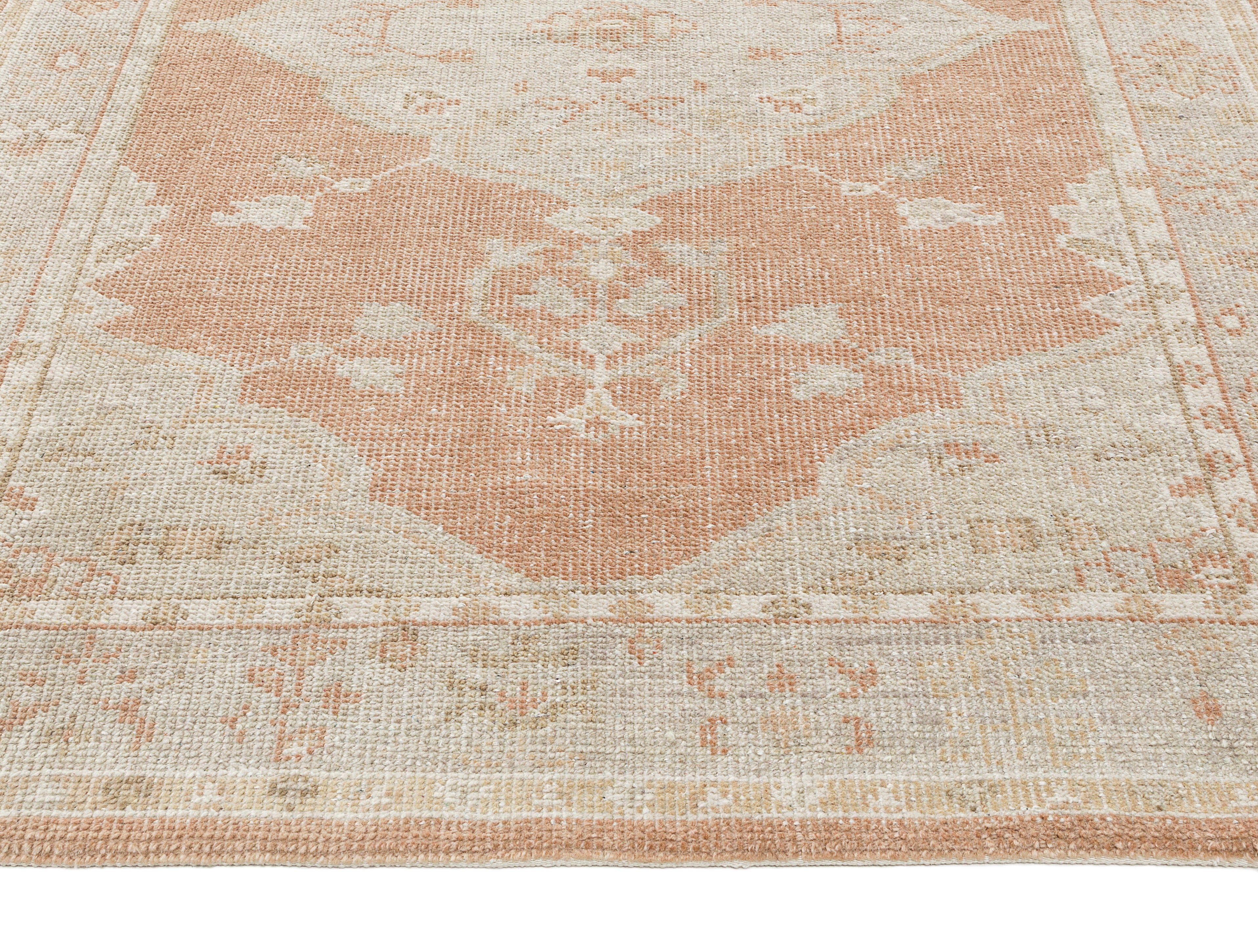 Terra by Obeetee Ana 2'1" x 3' Area Rug, Blush/Light Gray, large