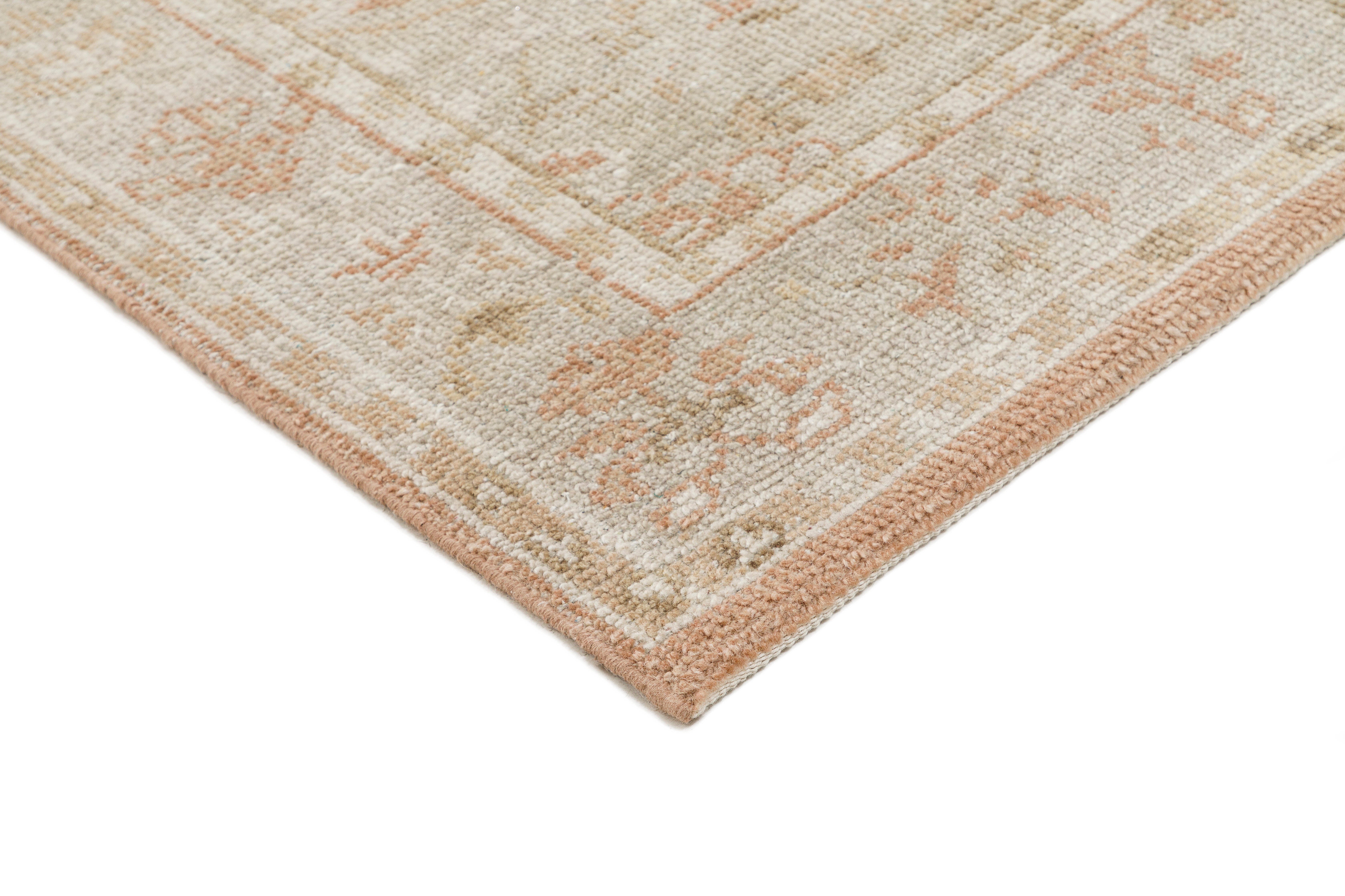 Terra by Obeetee Ana 3'1" x 5' Area Rug, Blush/Light Gray, large