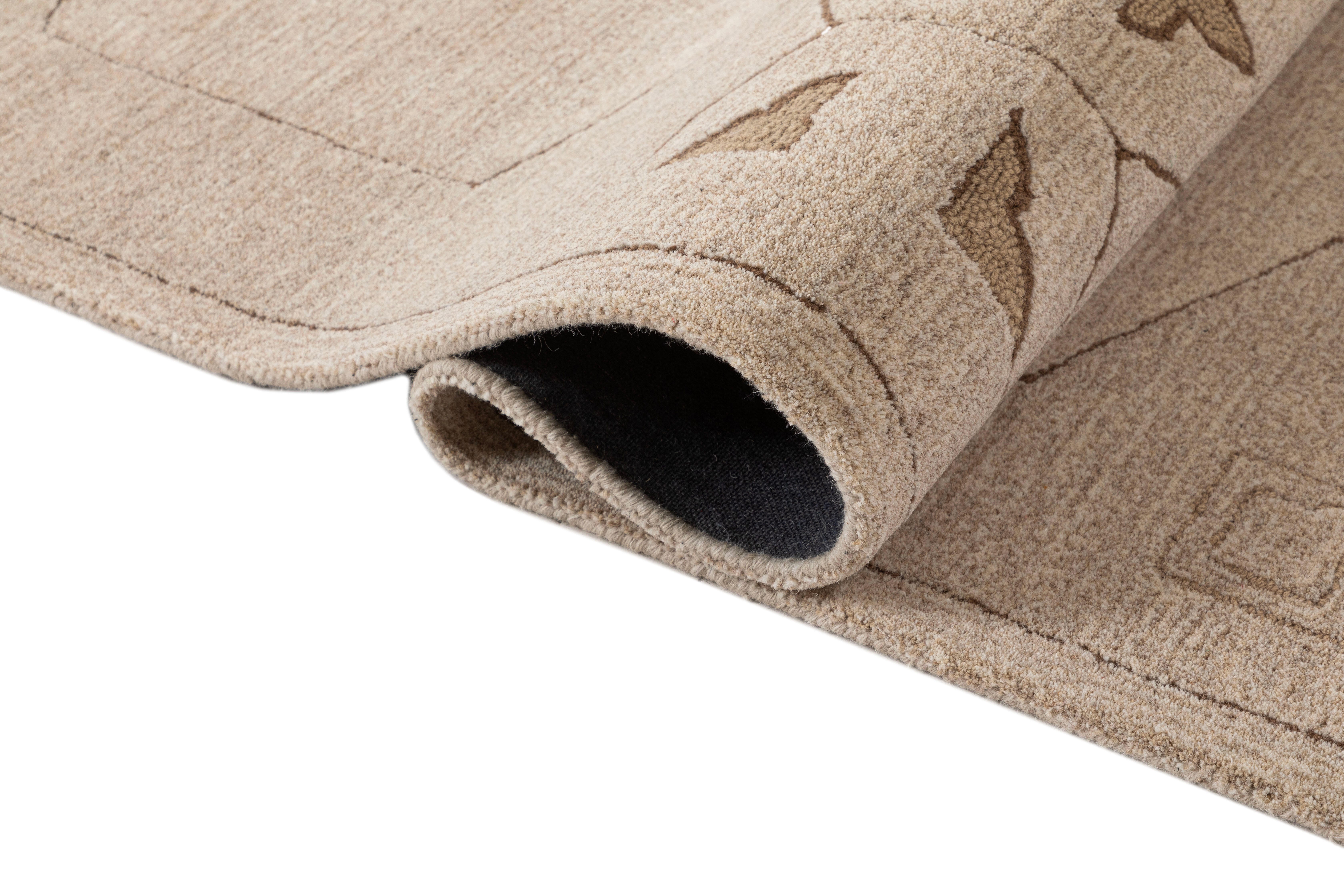 Terra by Obeetee Ines 3'1" x 5' Area Rug, Neutral, large