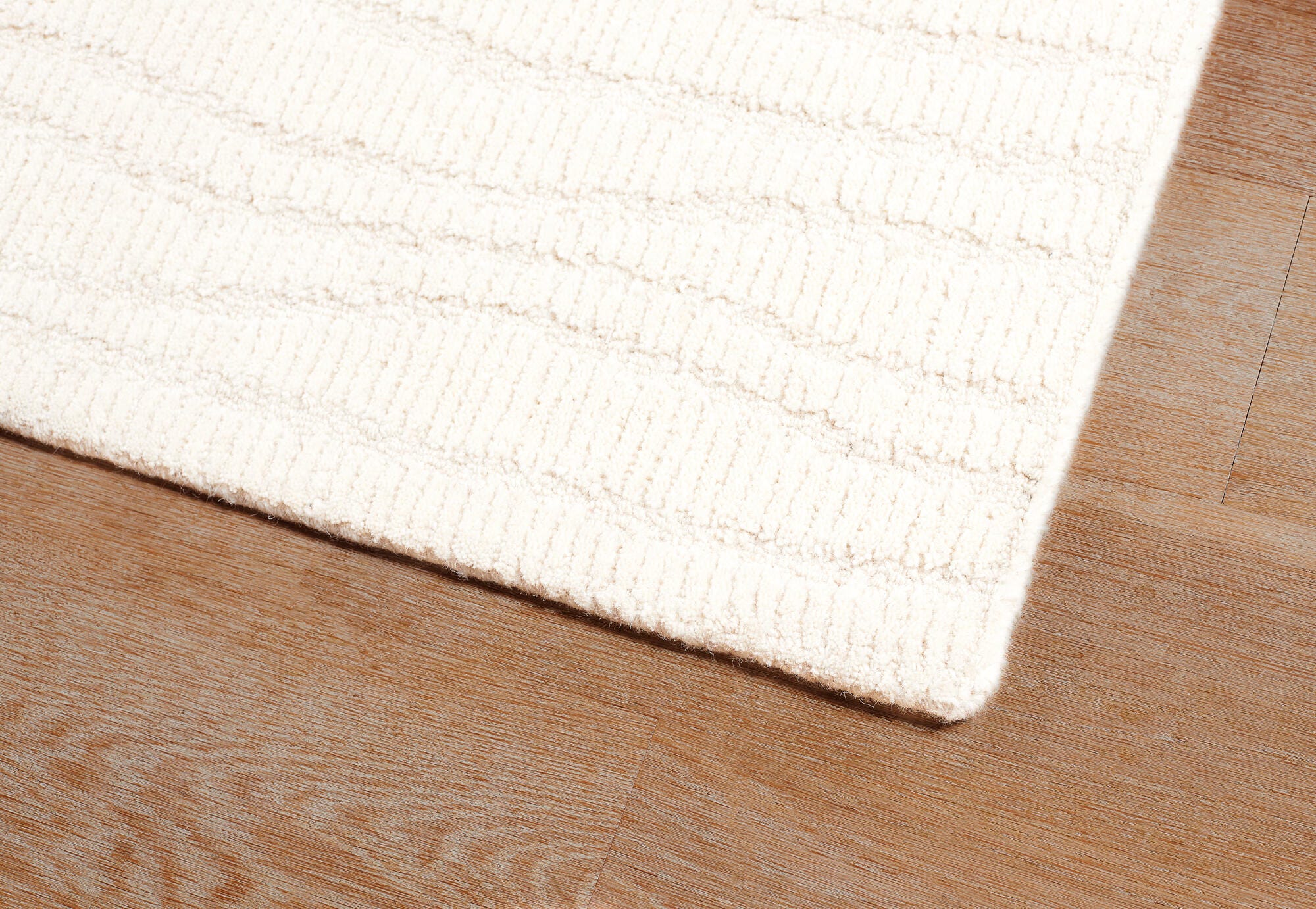 Terra by Obeetee Waves 2'8" x 8' Runner Rug, Ivory, large