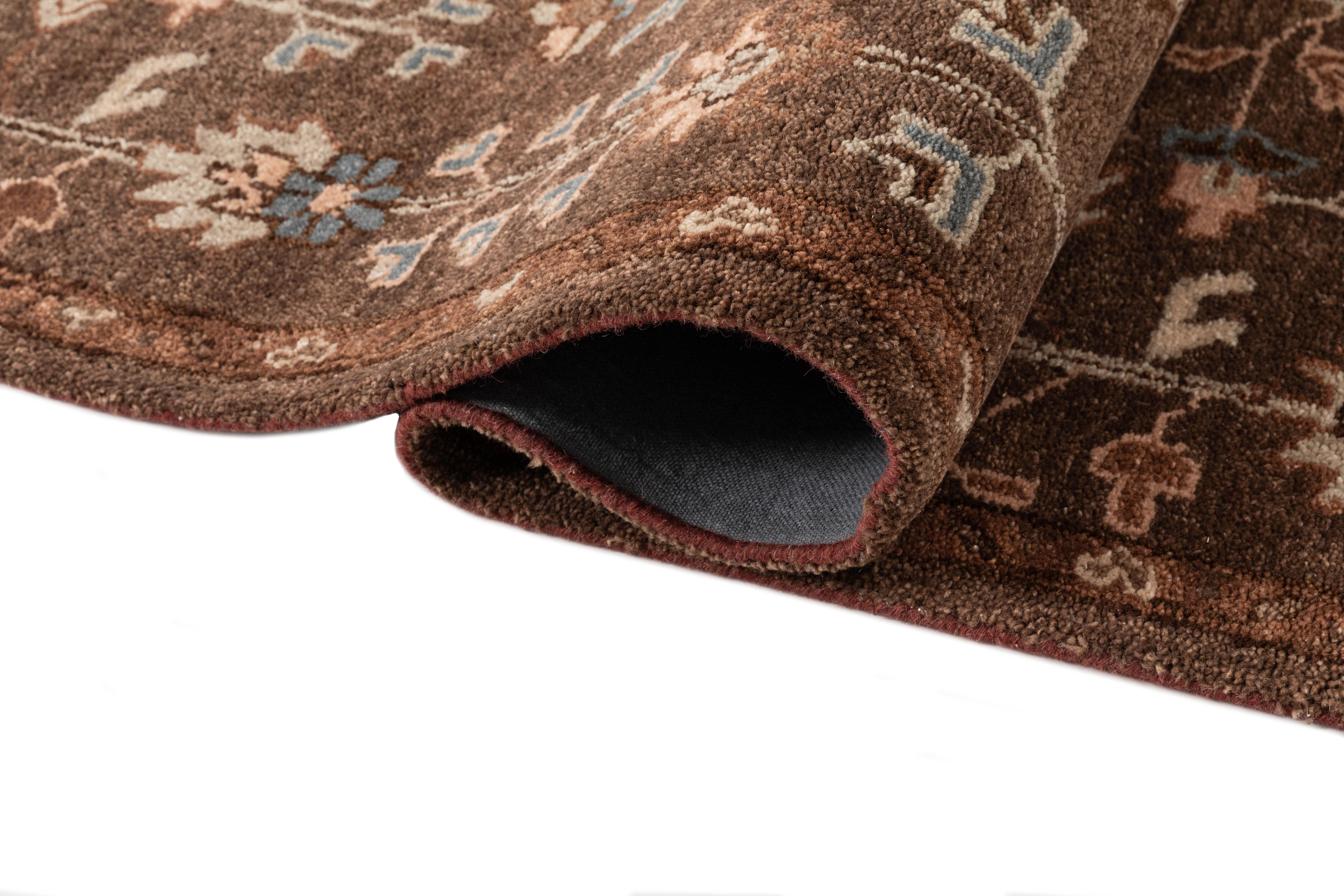 Terra by Obeetee Siba 2' x 3' Area Rug, Brown, large