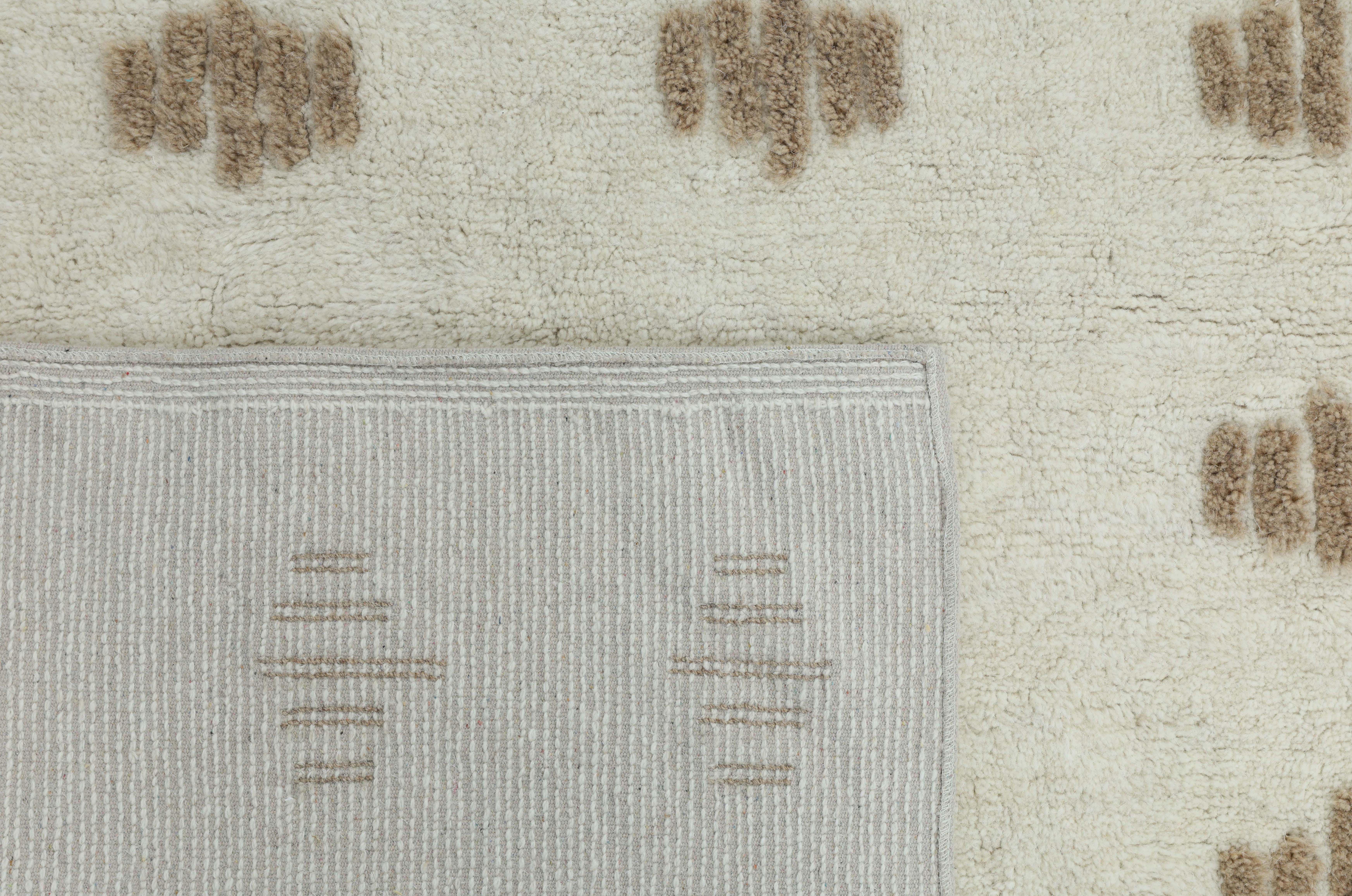 Terra by Obeetee Palette 5'1" x 7'6" Area Rug, Ivory/Brown, large