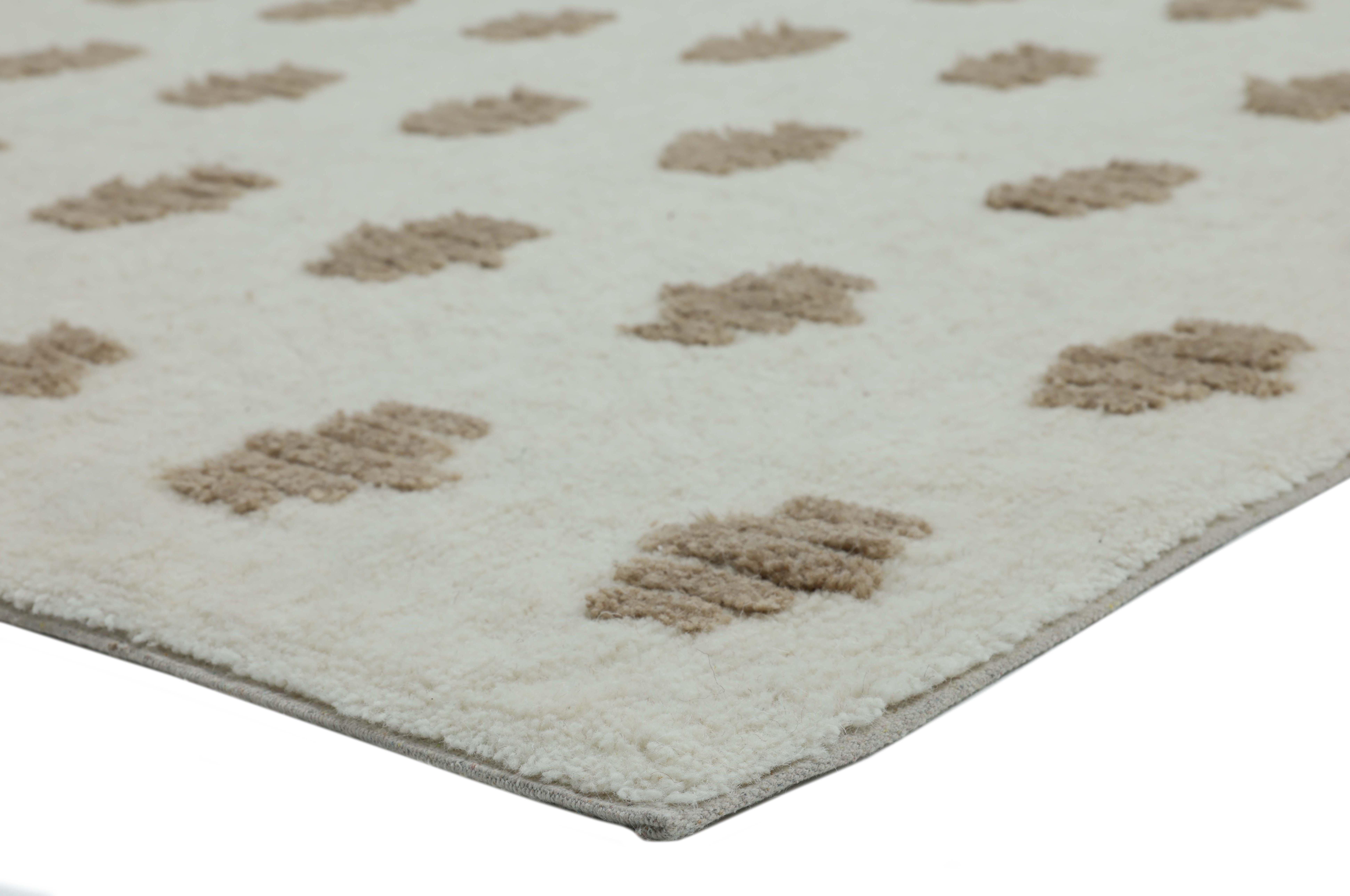 Terra by Obeetee Palette 5'1" x 7'6" Area Rug, Ivory/Brown, large