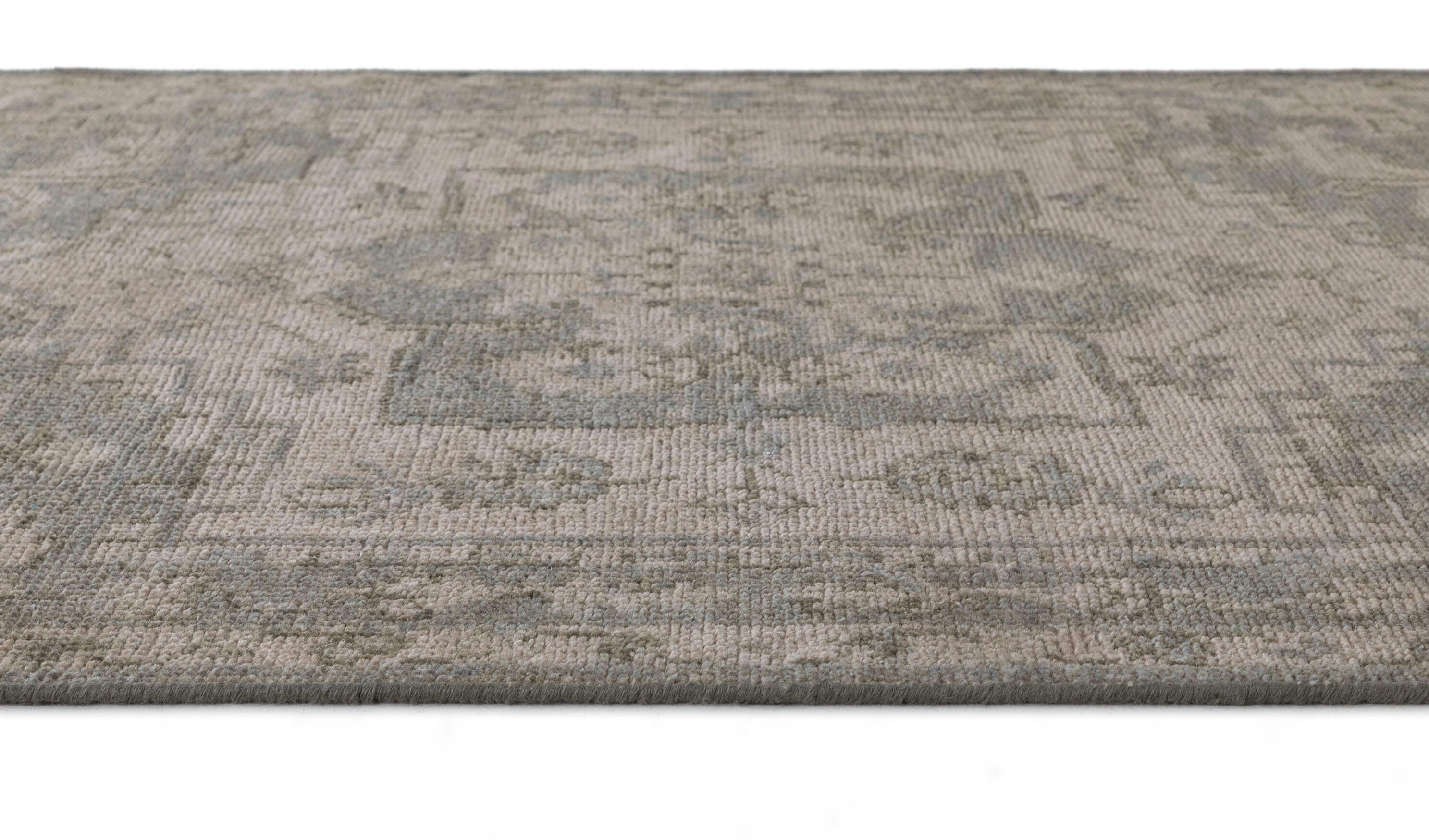 Terra by Obeetee Iqra 2'1" x 3' Area Rug, Green/Tan, large