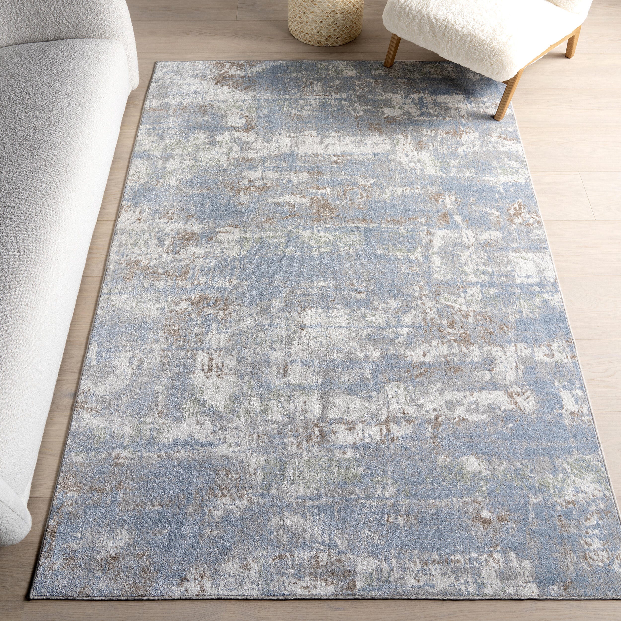 nuLOOM Aaliyah 4' x 6' Accent Rug, Blue, rollover