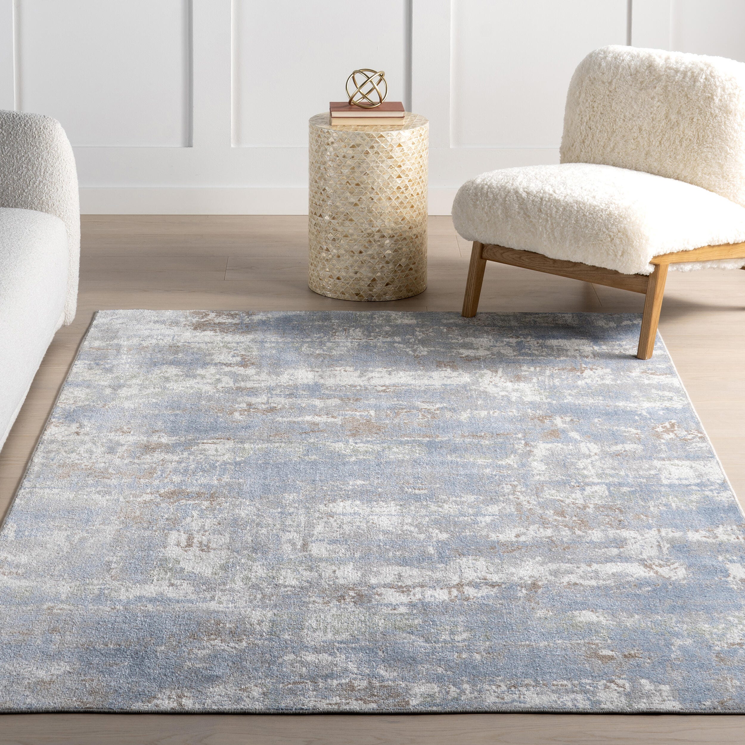 nuLOOM Aaliyah 5' x 8' Area Rug, Blue, large