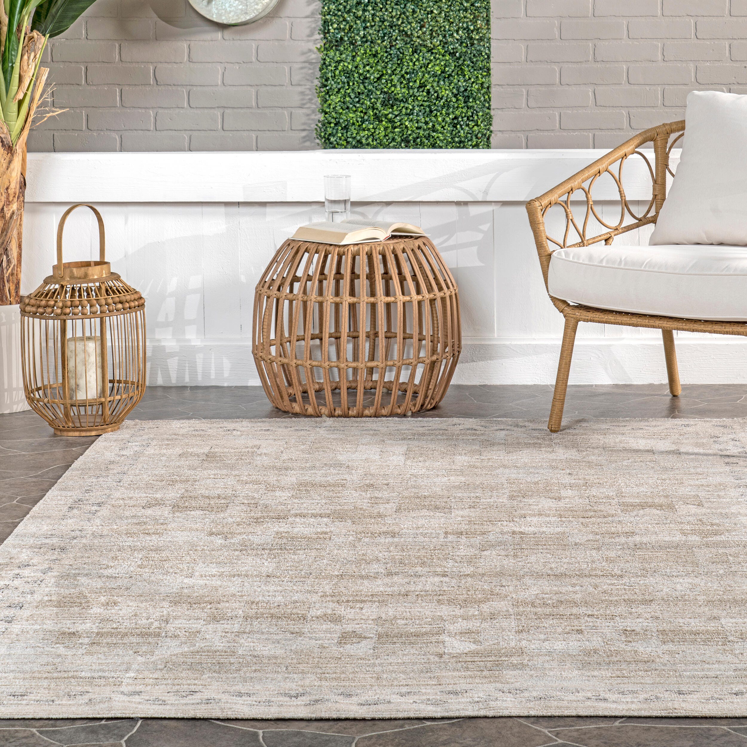 nuLOOM Aine 4' x 6' Accent Rug, Beige, large