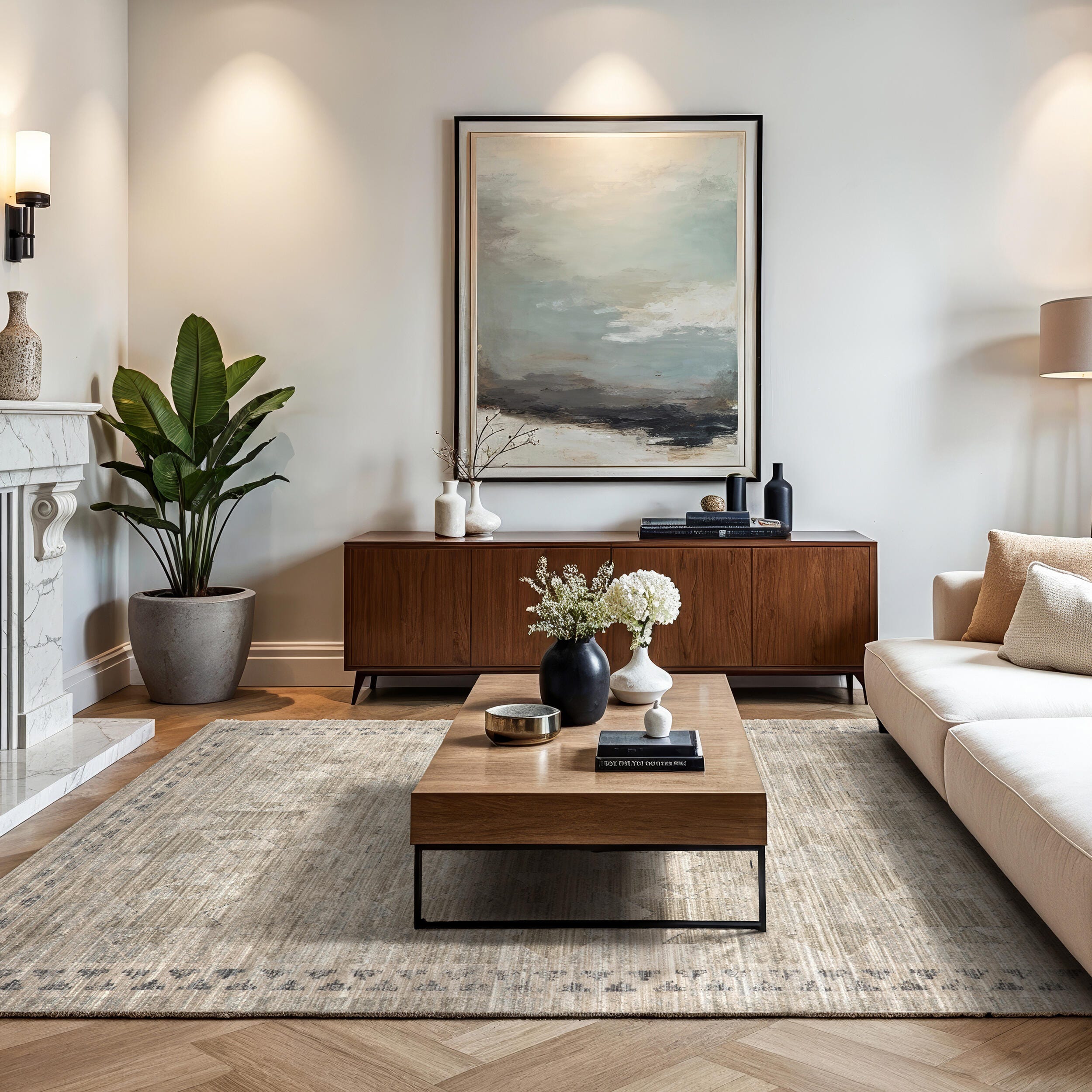 nuLOOM Aine 7' x 10' Area Rug, Beige, rollover