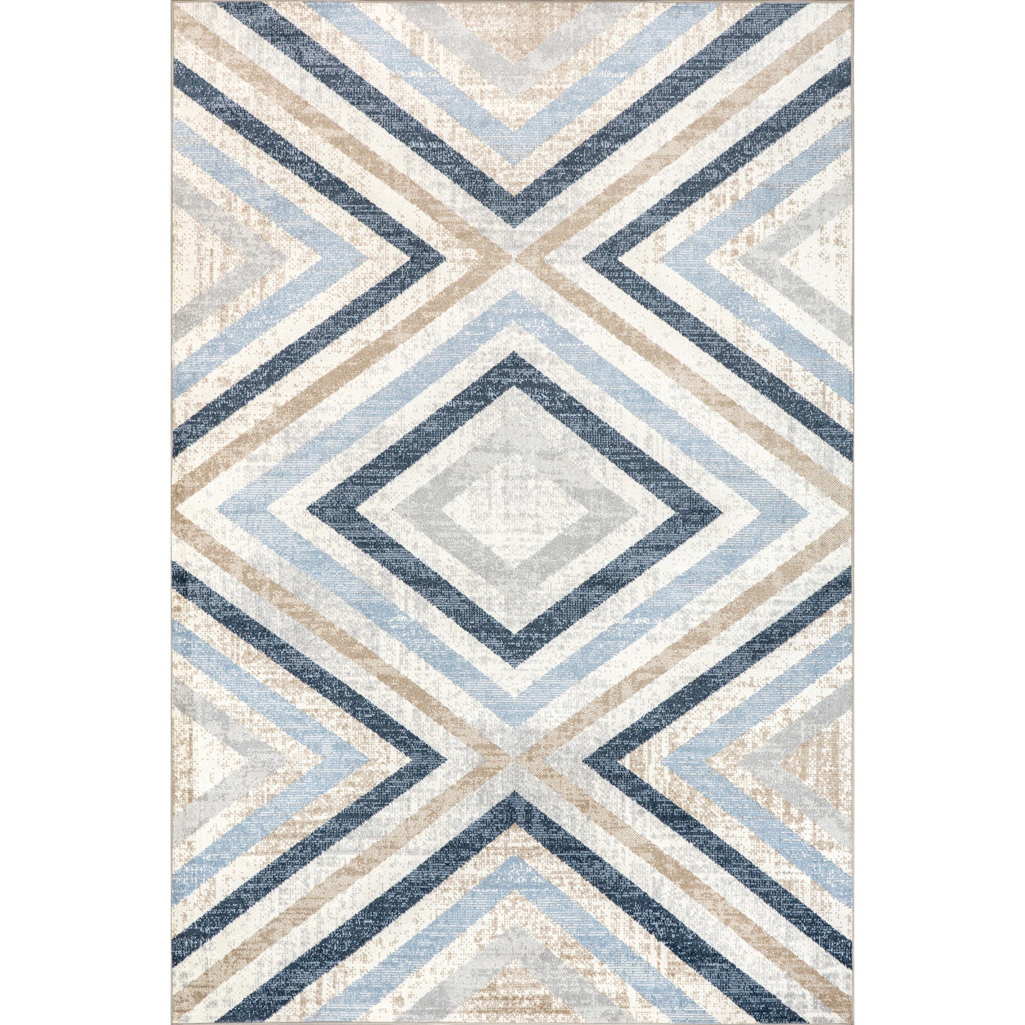 nuLOOM Akari 5' x 8' Area Rug, Blue, large