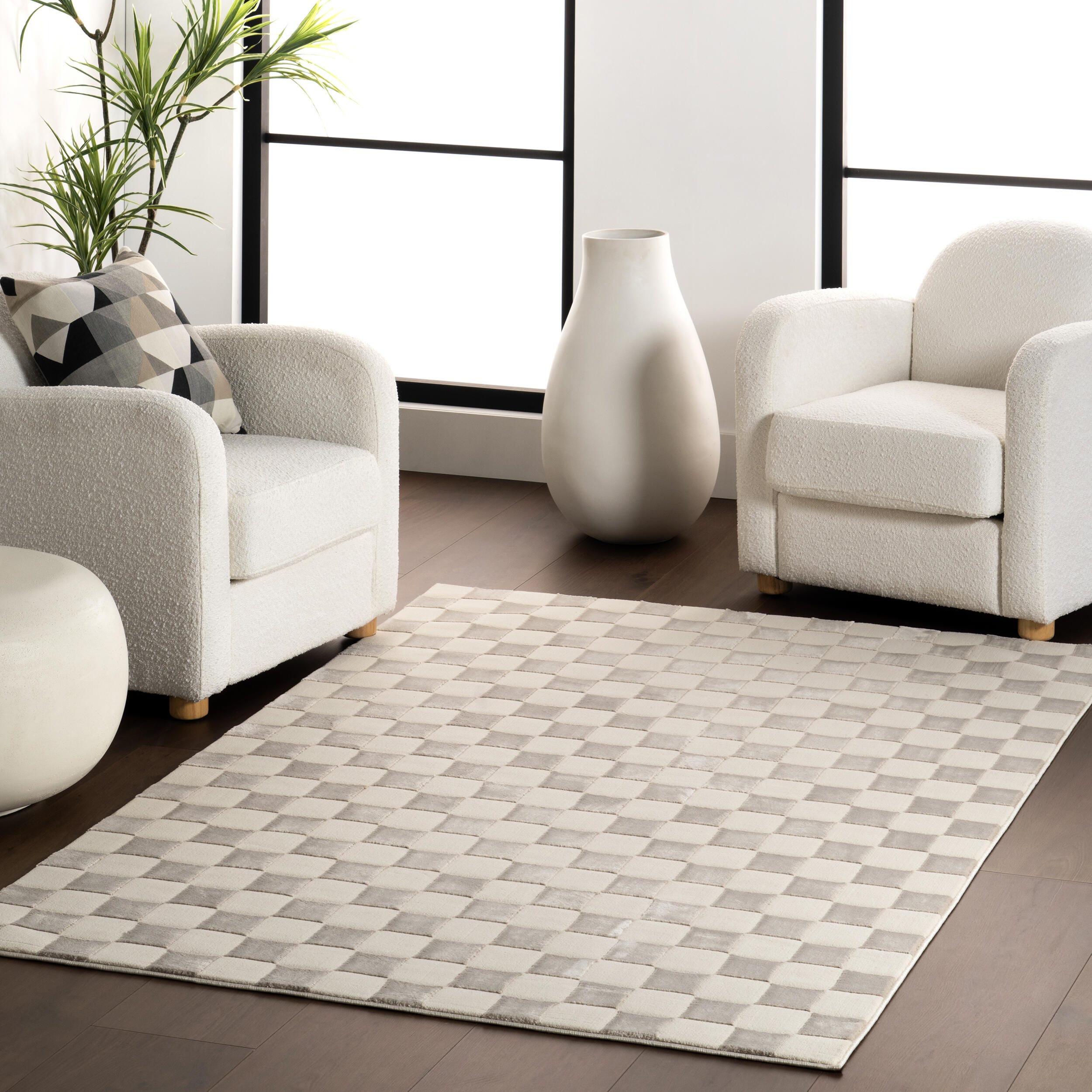nuLOOM Alaiya 6' Round Area Rug, Cream, rollover