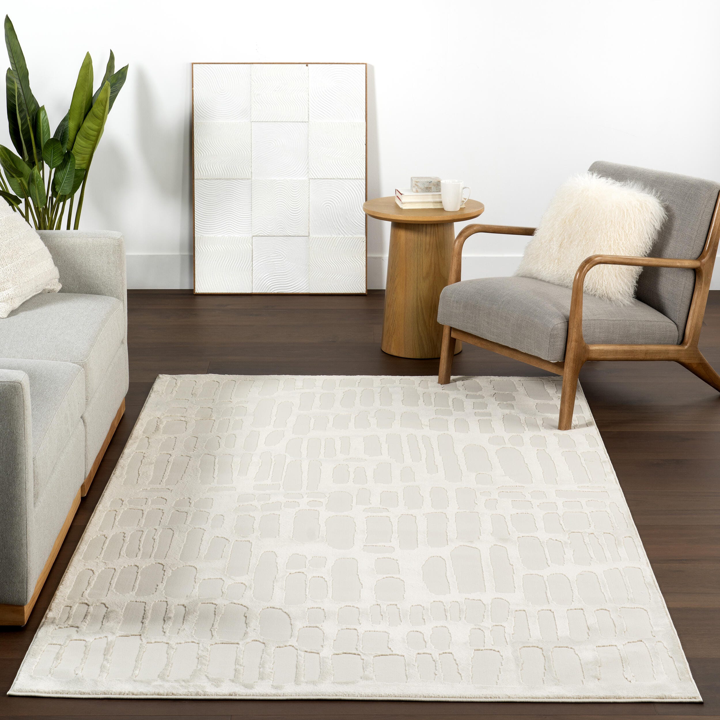 nuLOOM Belen 8' x 10' Area Rug, Cream, large