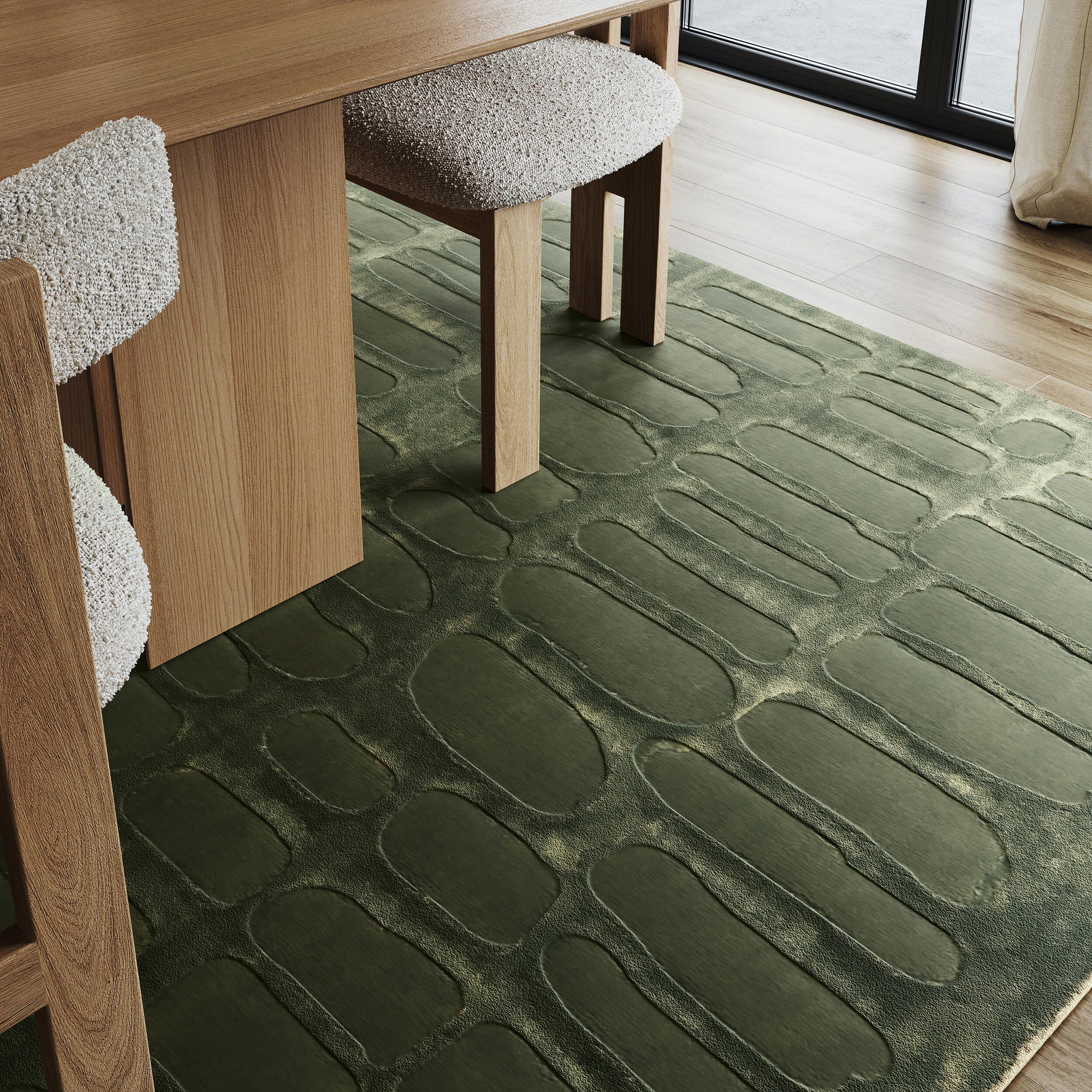 nuLOOM Belen 2' x 3' Accent Rug, Forest Green, large