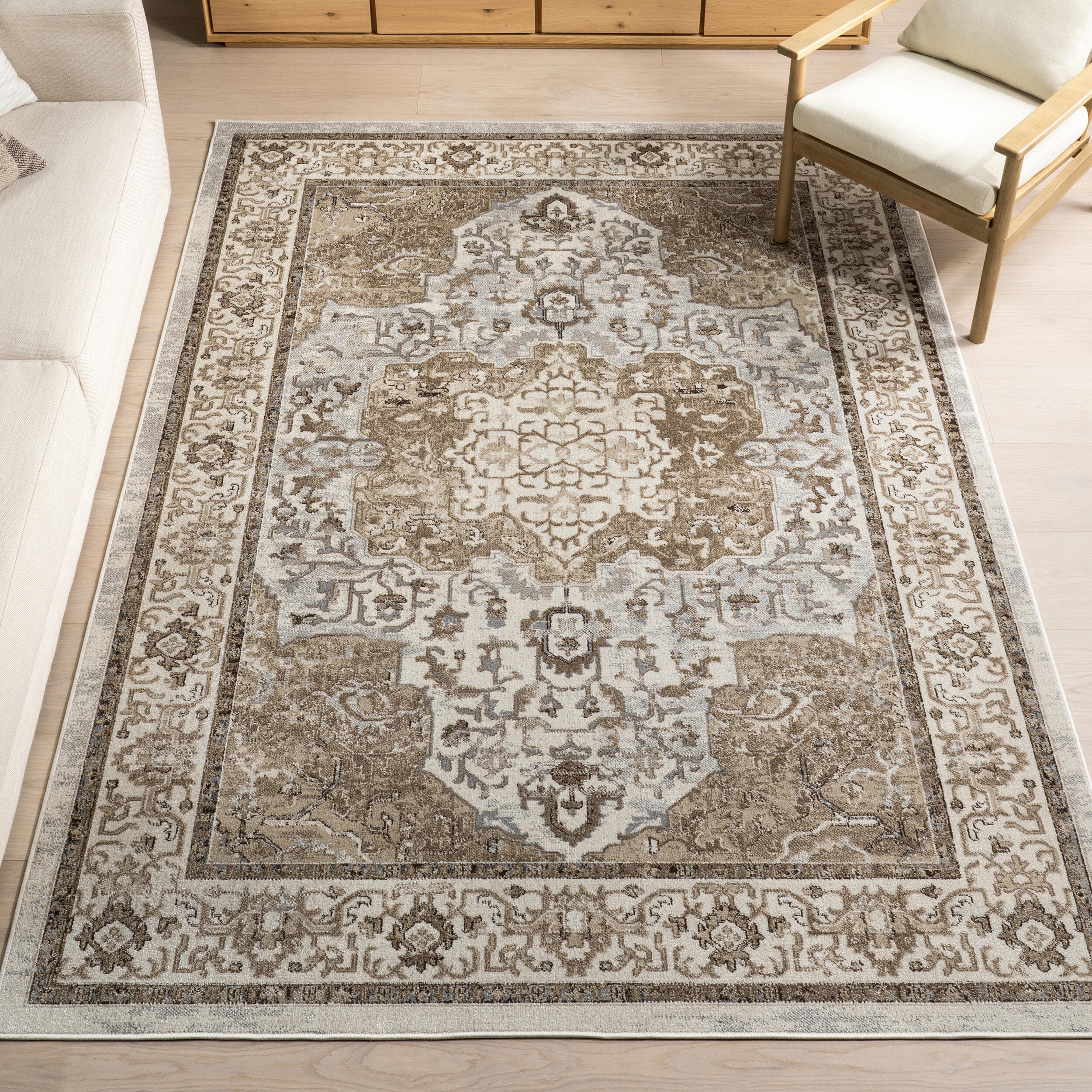 nuLOOM Cady 7' x 9' Area Rug, Light Brown, rollover