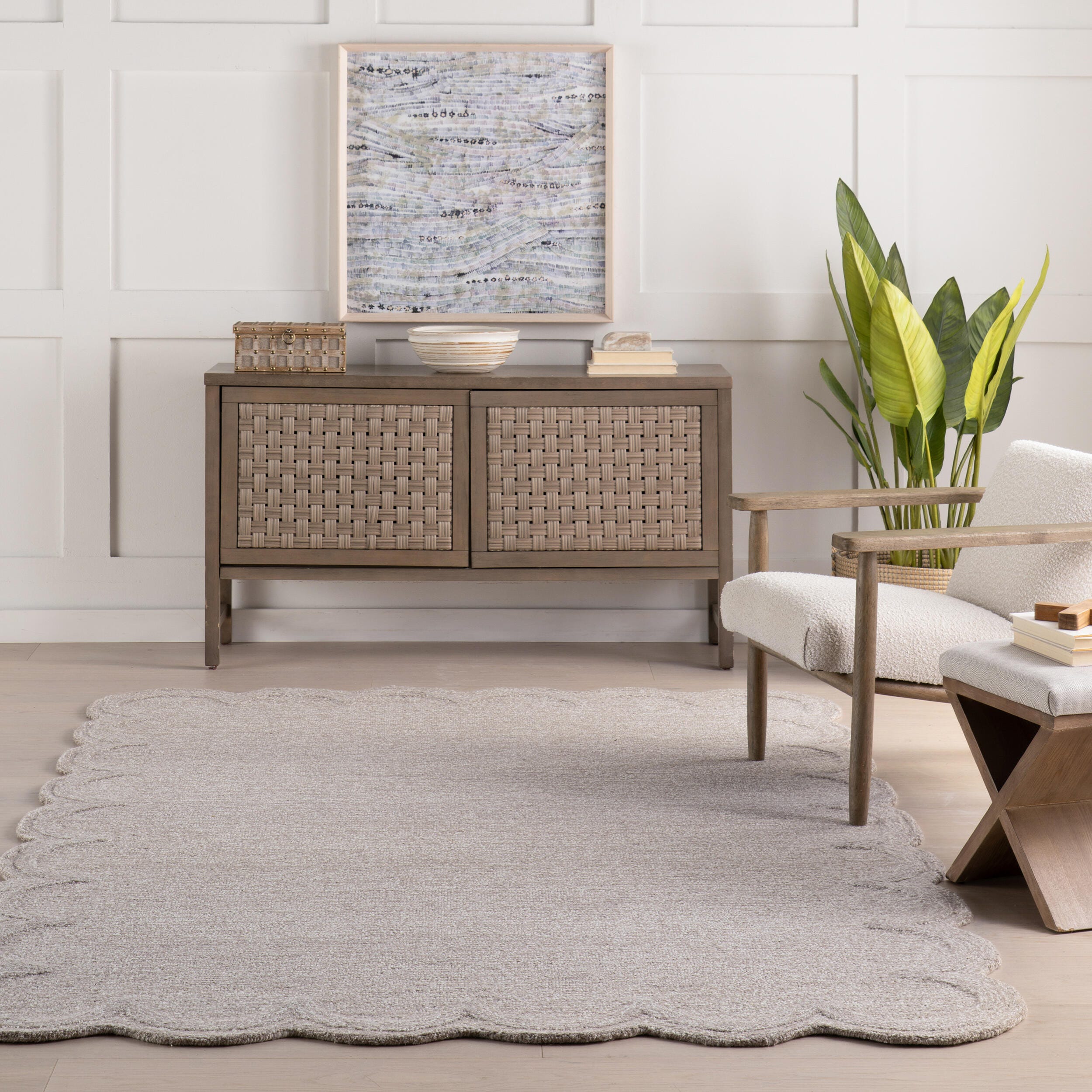 nuLOOM Elira 5' x 8' Area Rug, Mauve, large