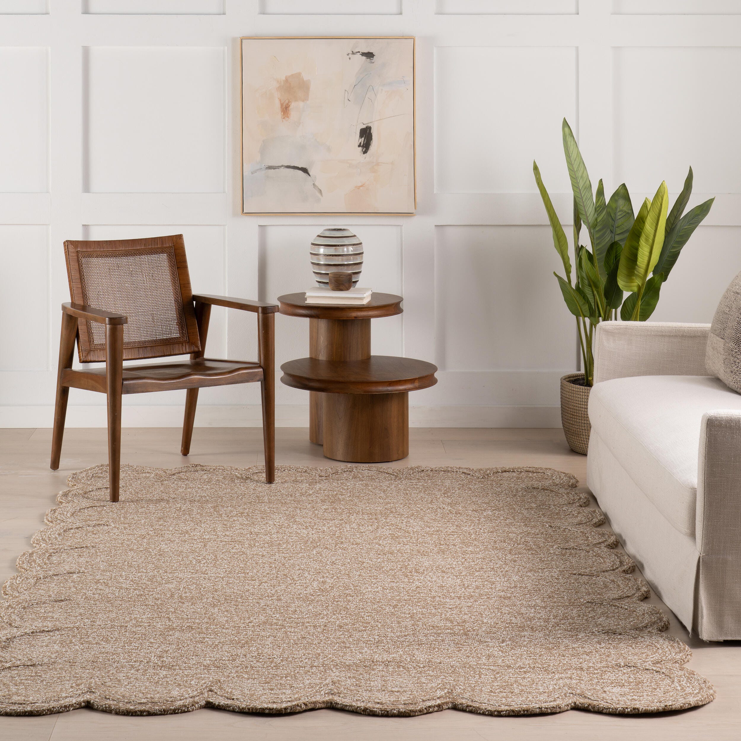 nuLOOM Elira 7' x 9' Area Rug, Tan, large