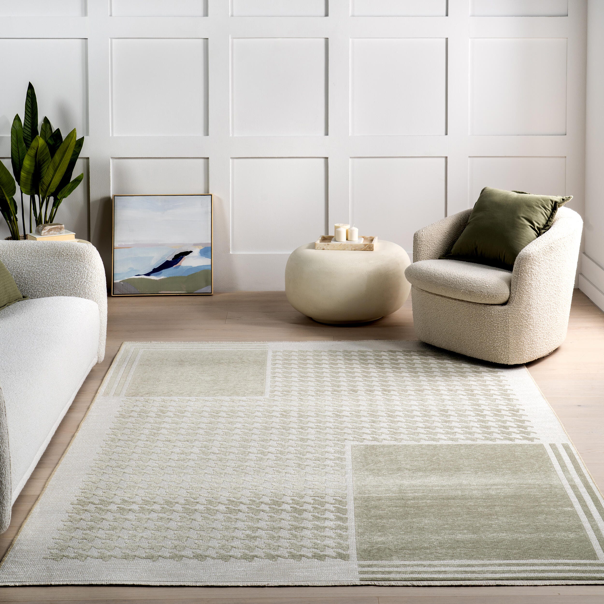 nuLOOM Iyla 4' x 6' Accent Rug, Green, large