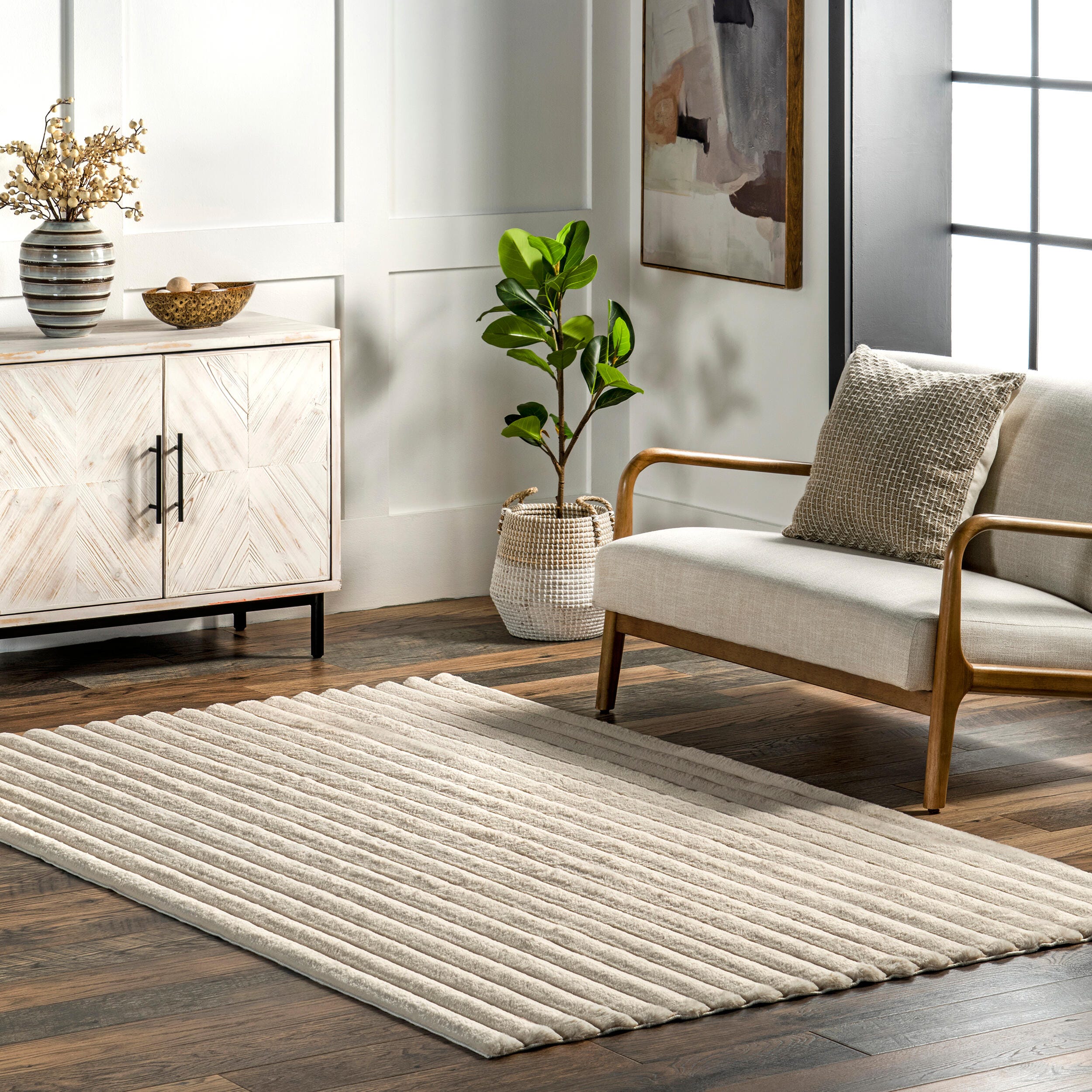 nuLOOM Kai 3' x 8' Runner Rug, Beige, rollover