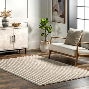 nuLOOM Kai 5' x 8' Area Rug, Beige, rollover