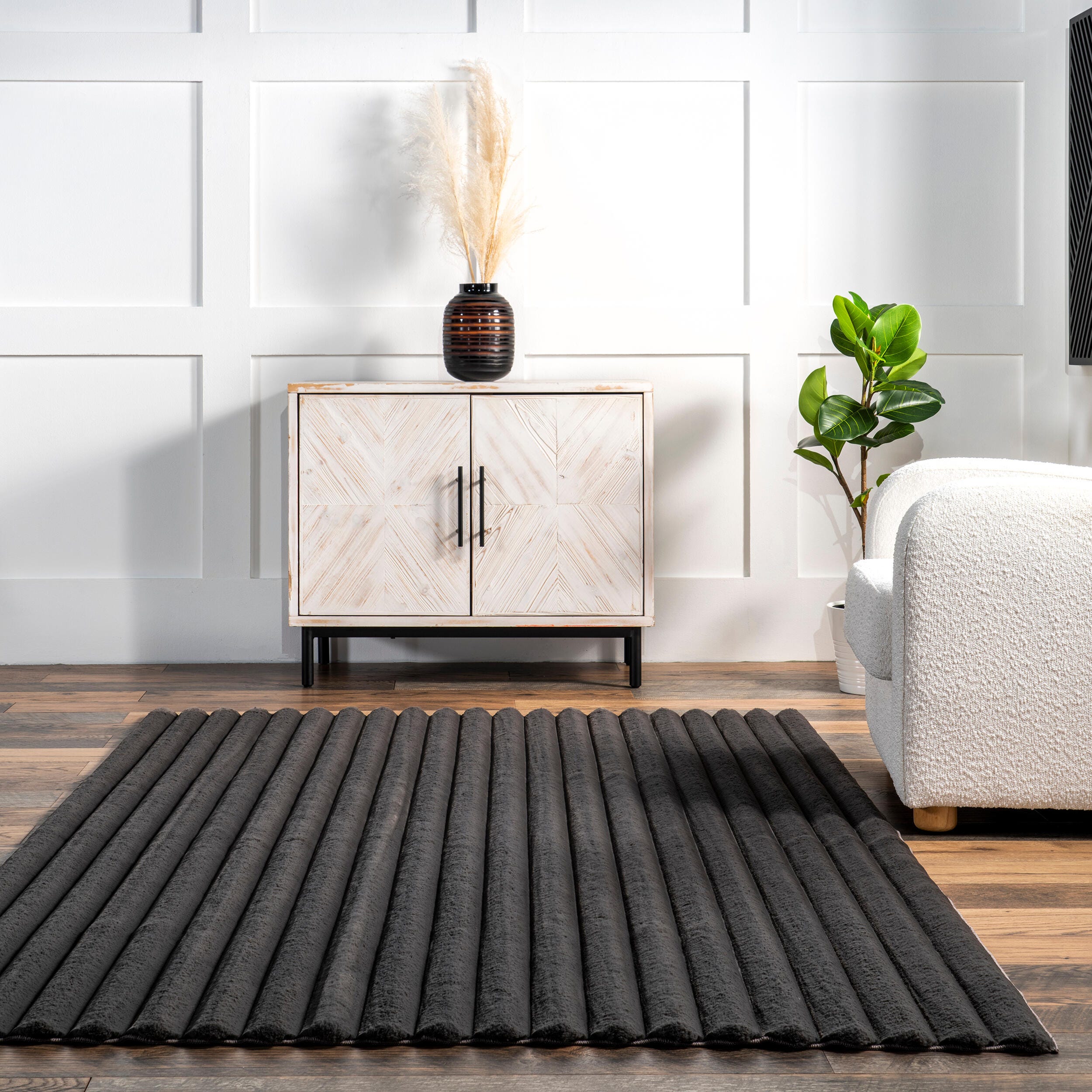 nuLOOM Kai 5' x 8' Area Rug, Charcoal, large