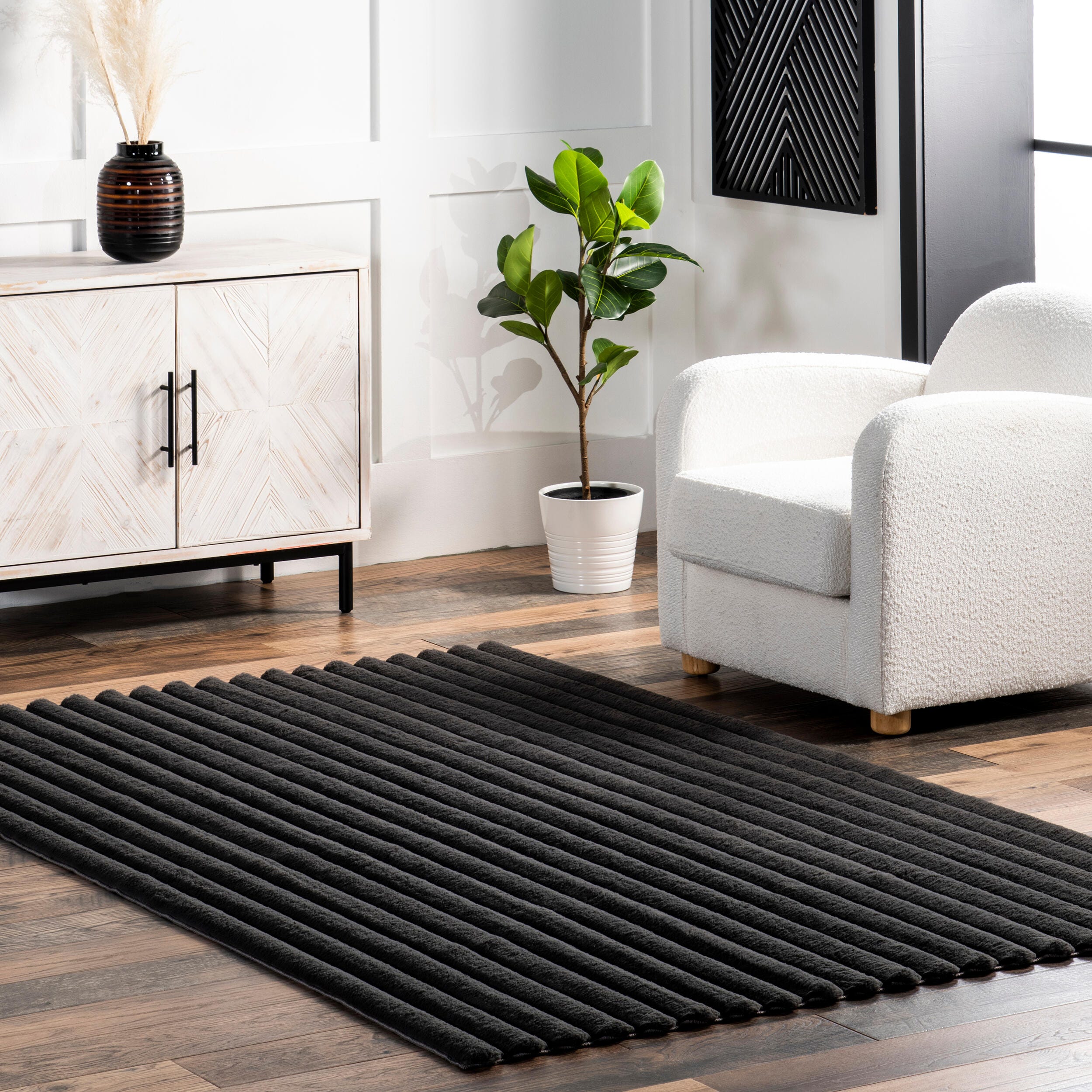 nuLOOM Kai 8' x 10' Area Rug, Charcoal, rollover