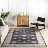 nuLOOM Moxie 6' Round Area Rug, Charcoal, large
