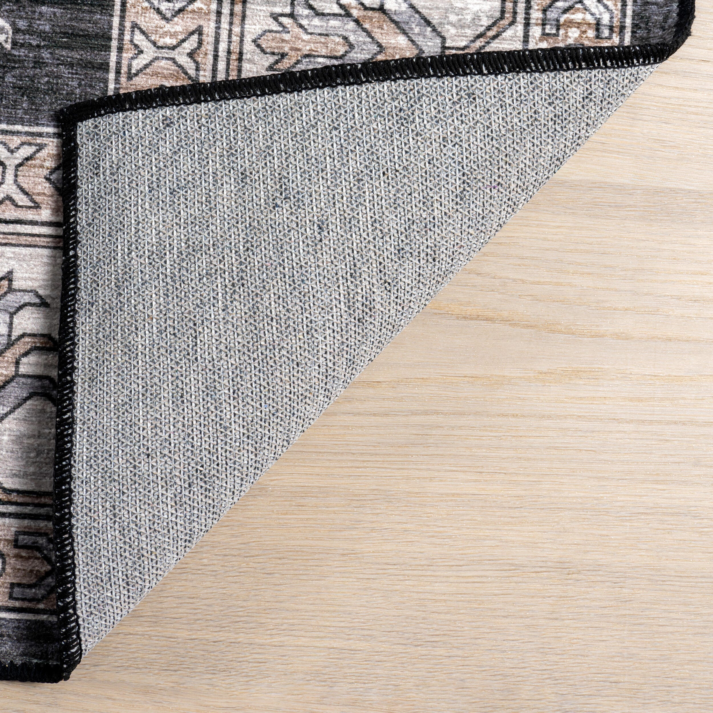 nuLOOM Moxie 6' Round Area Rug, Charcoal, large