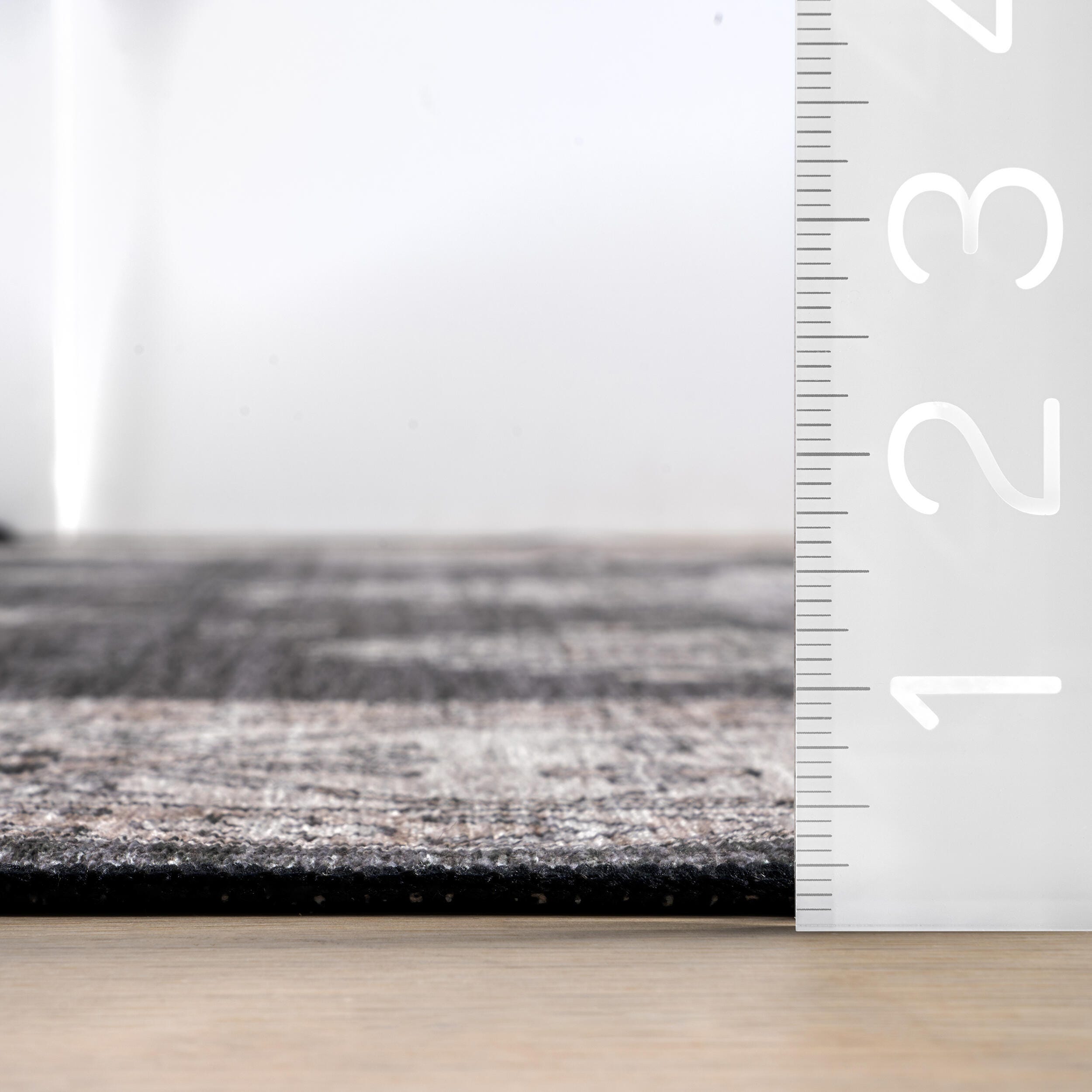 nuLOOM Moxie 8' Round Area Rug, Charcoal, large