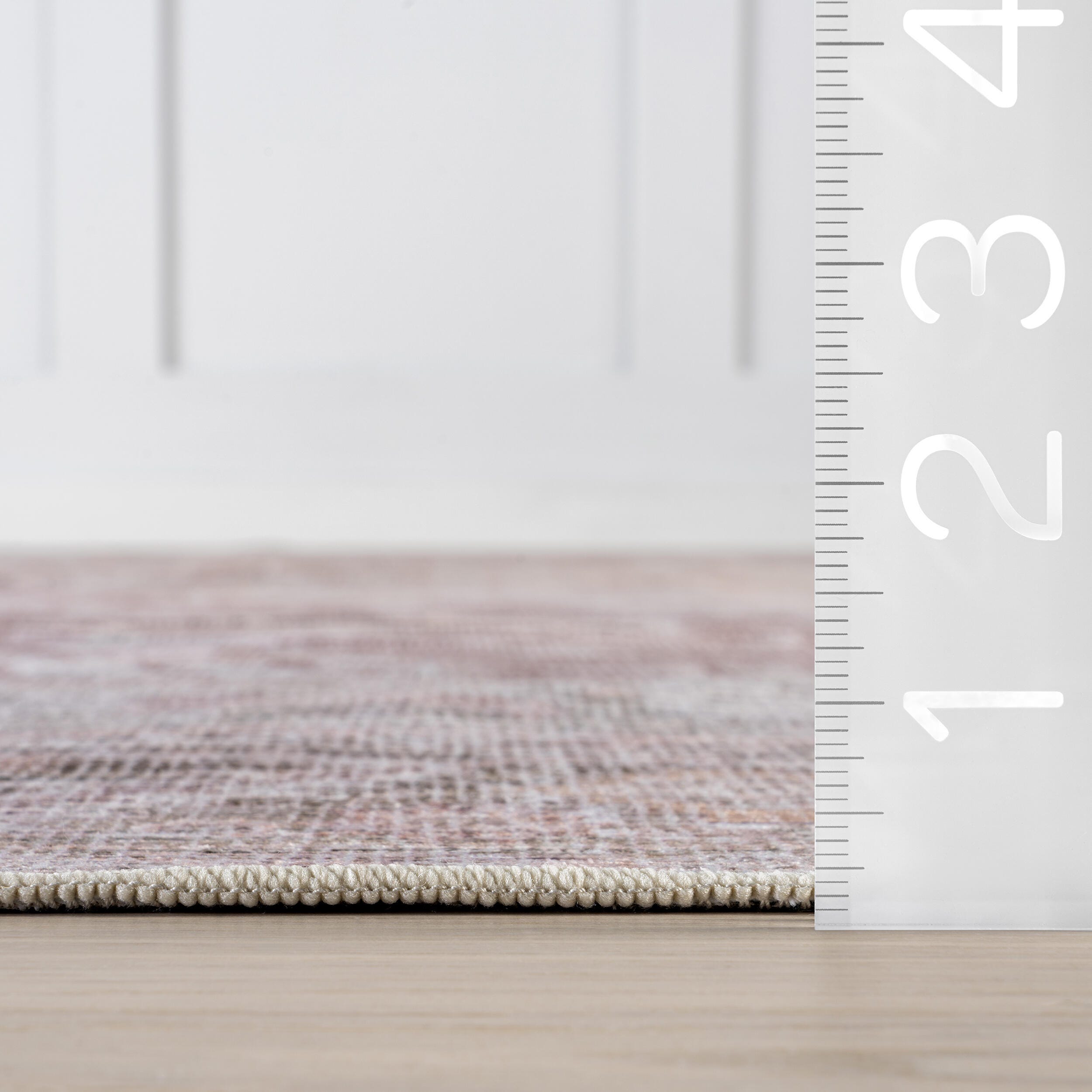nuLOOM Rora 2' x 6' Runner Rug, Pale Pink, large