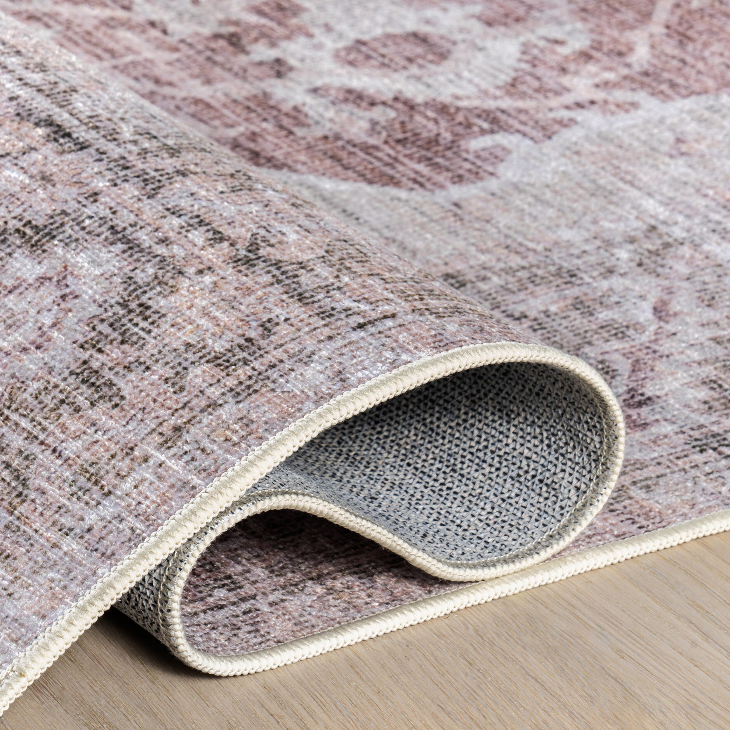 nuLOOM Rora 6' Round Area Rug, Pale Pink, large