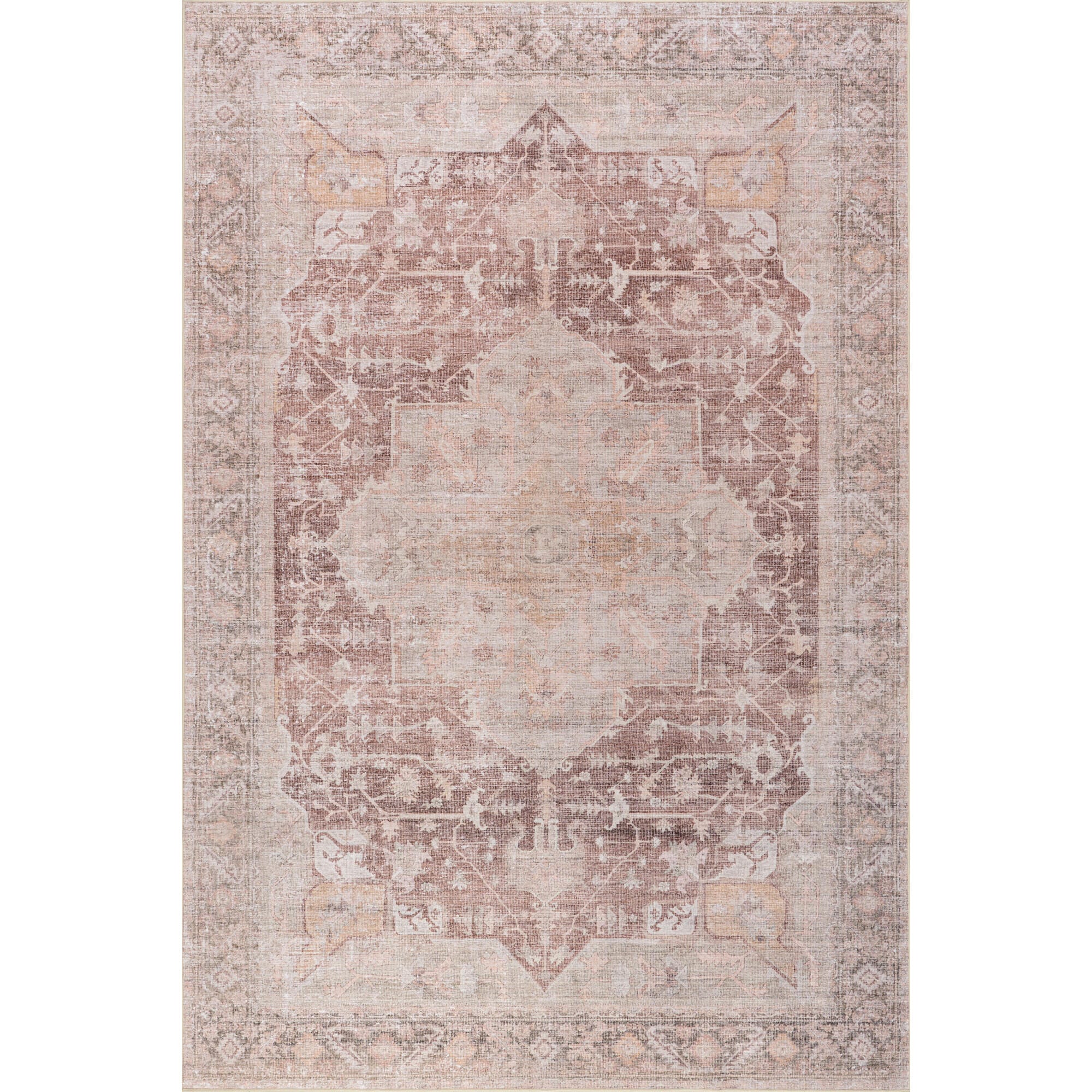 nuLOOM Rora 6' x 9' Area Rug, Pale Pink, large