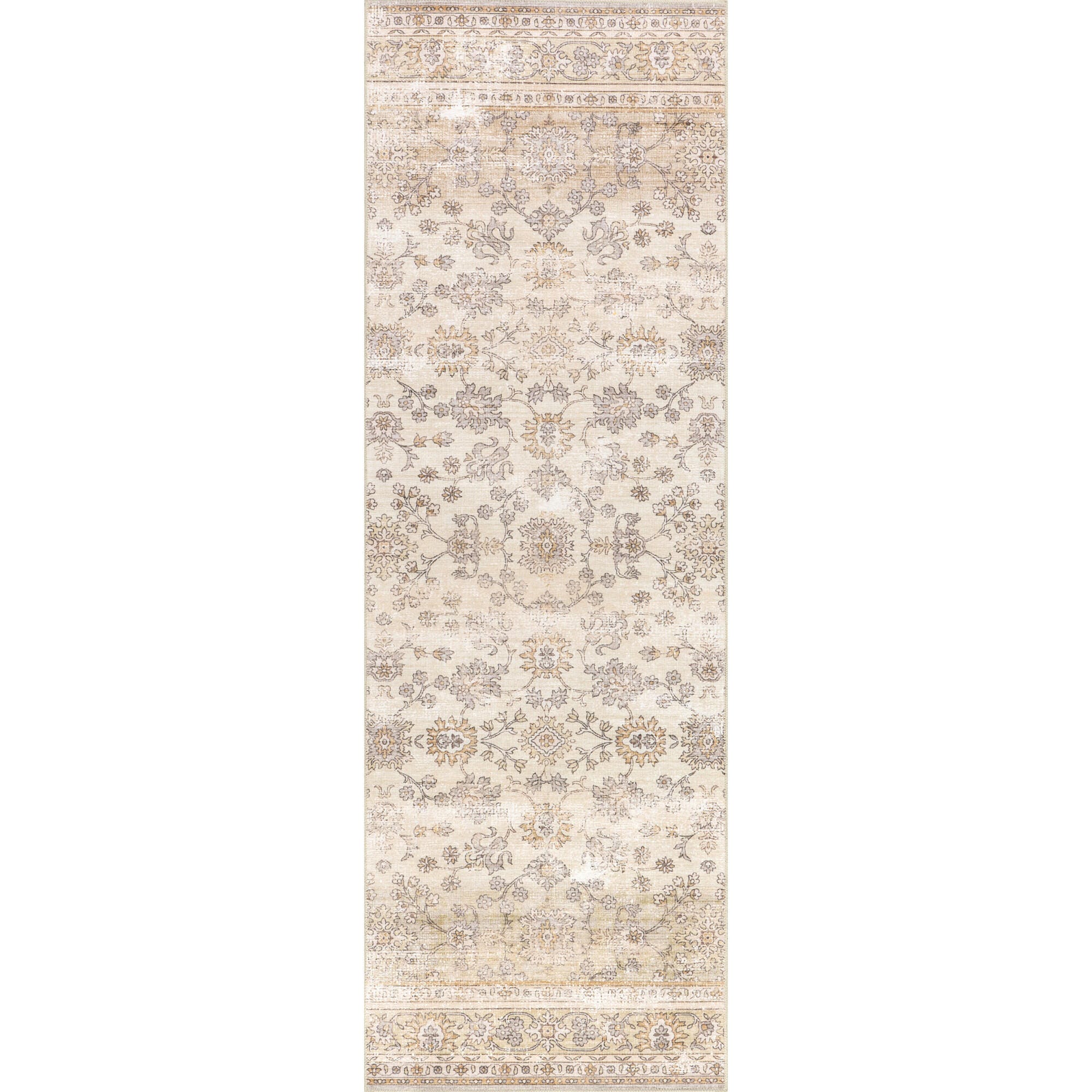 nuLOOM Sia 3' x 8' Runner Rug, Beige, large