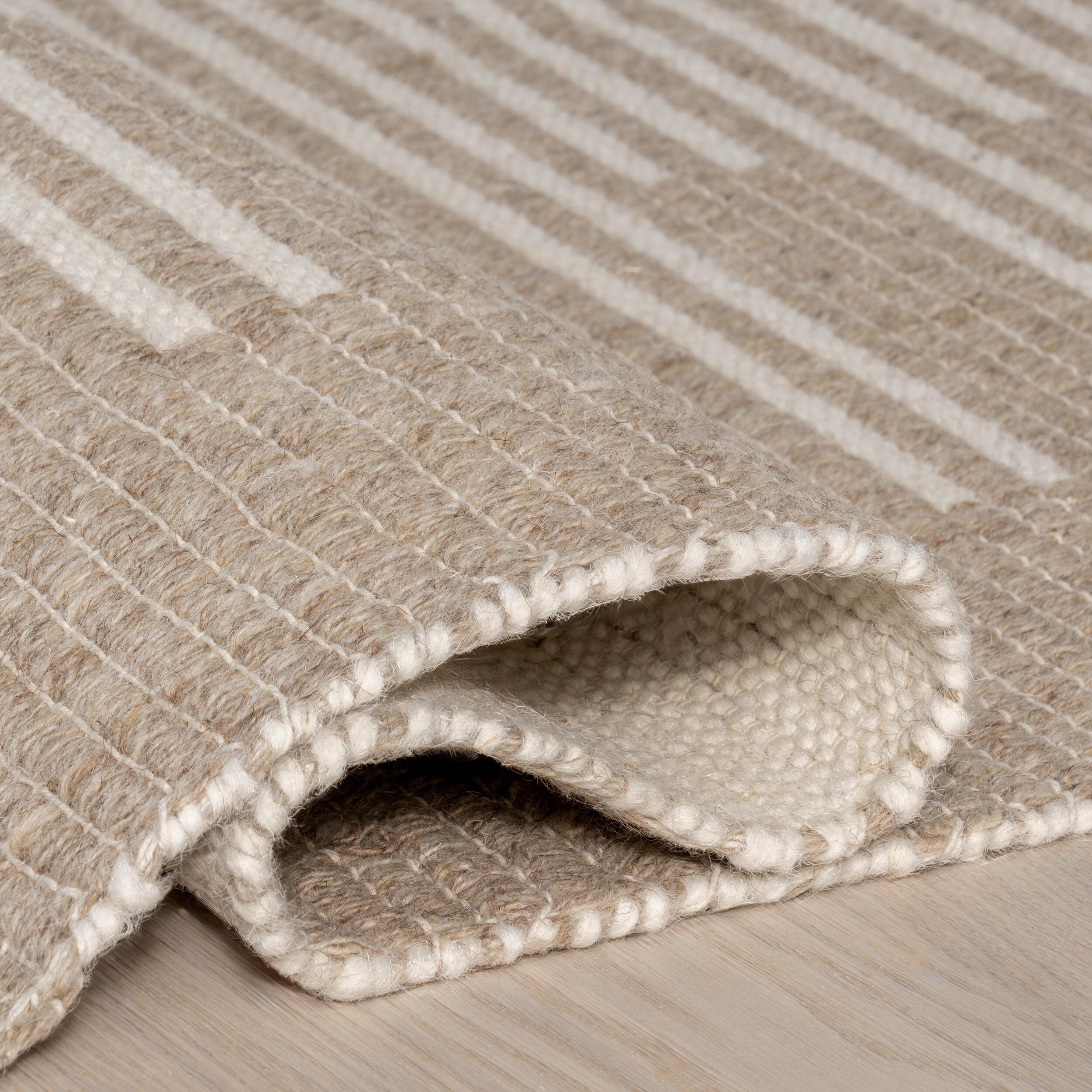 Rugs USA Drift 3' x 8' Runner Rug, Natural, large