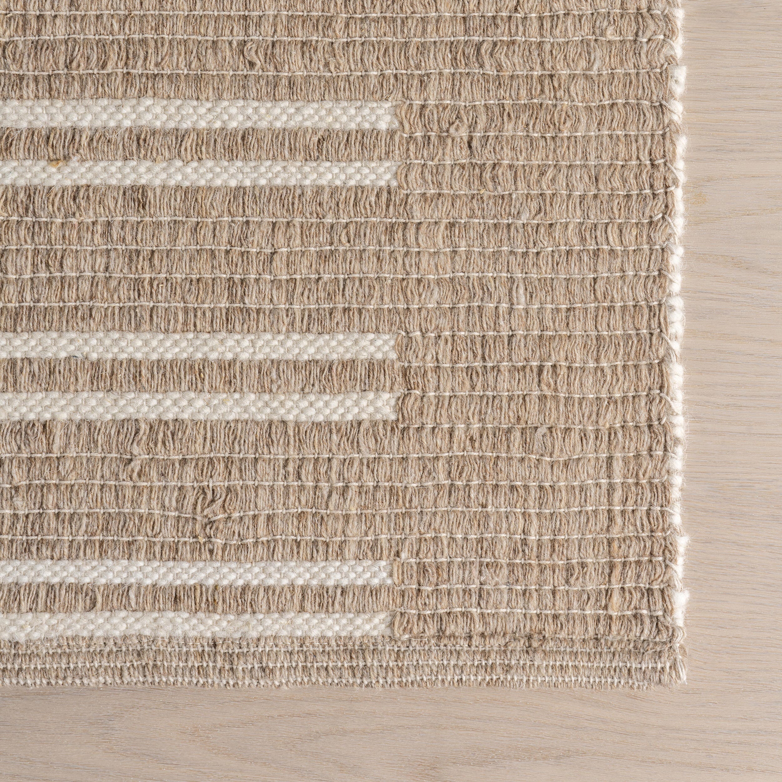 Rugs USA Drift 3' x 8' Runner Rug, Natural, large