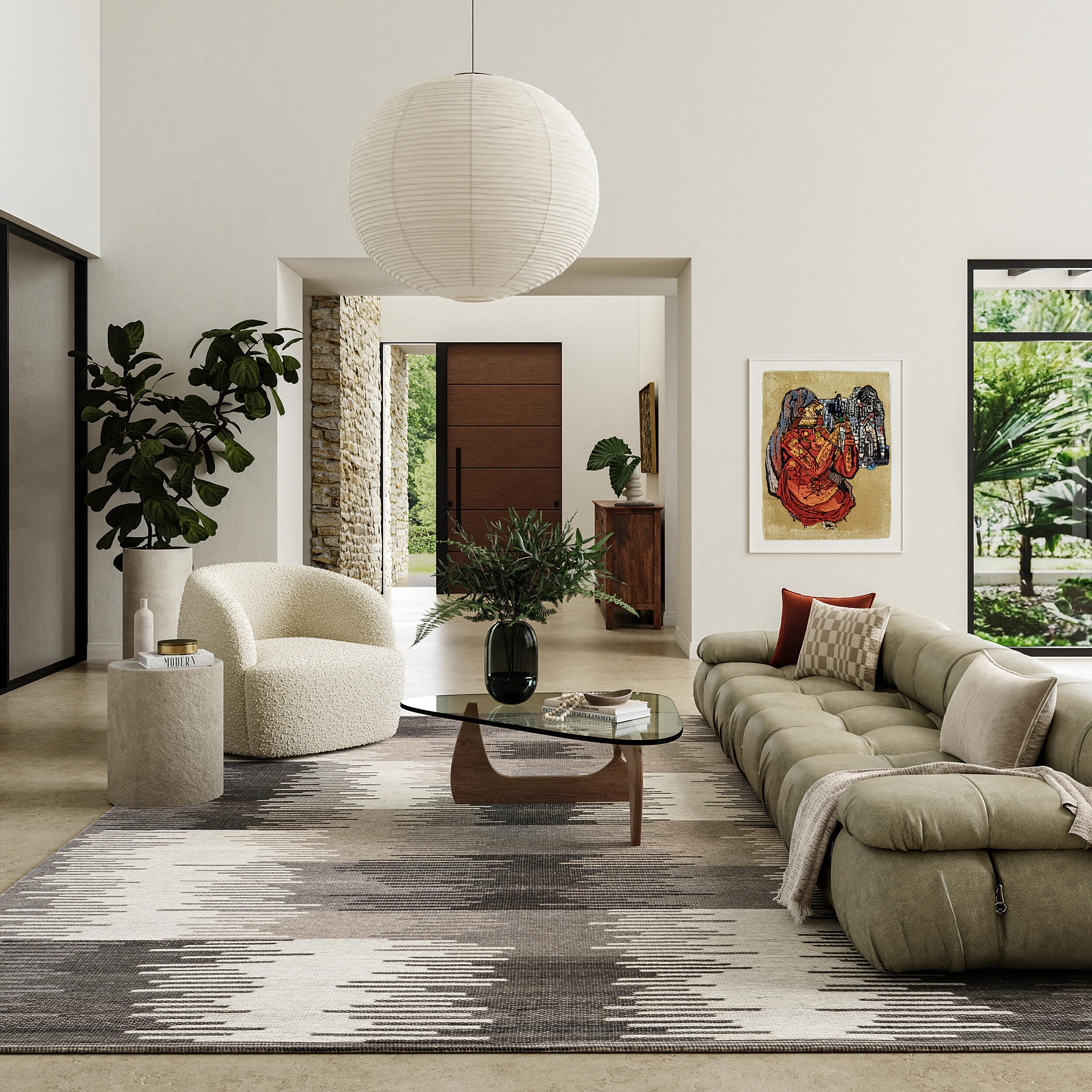 Rugs USA Memento 8' x 10' Area Rug, Charcoal
