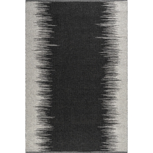 Rugs USA Wolf 3' x 8' Runner Rug, Black, large