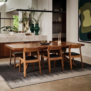 Rugs USA Wolf 5' x 8' Area Rug, Black, rollover