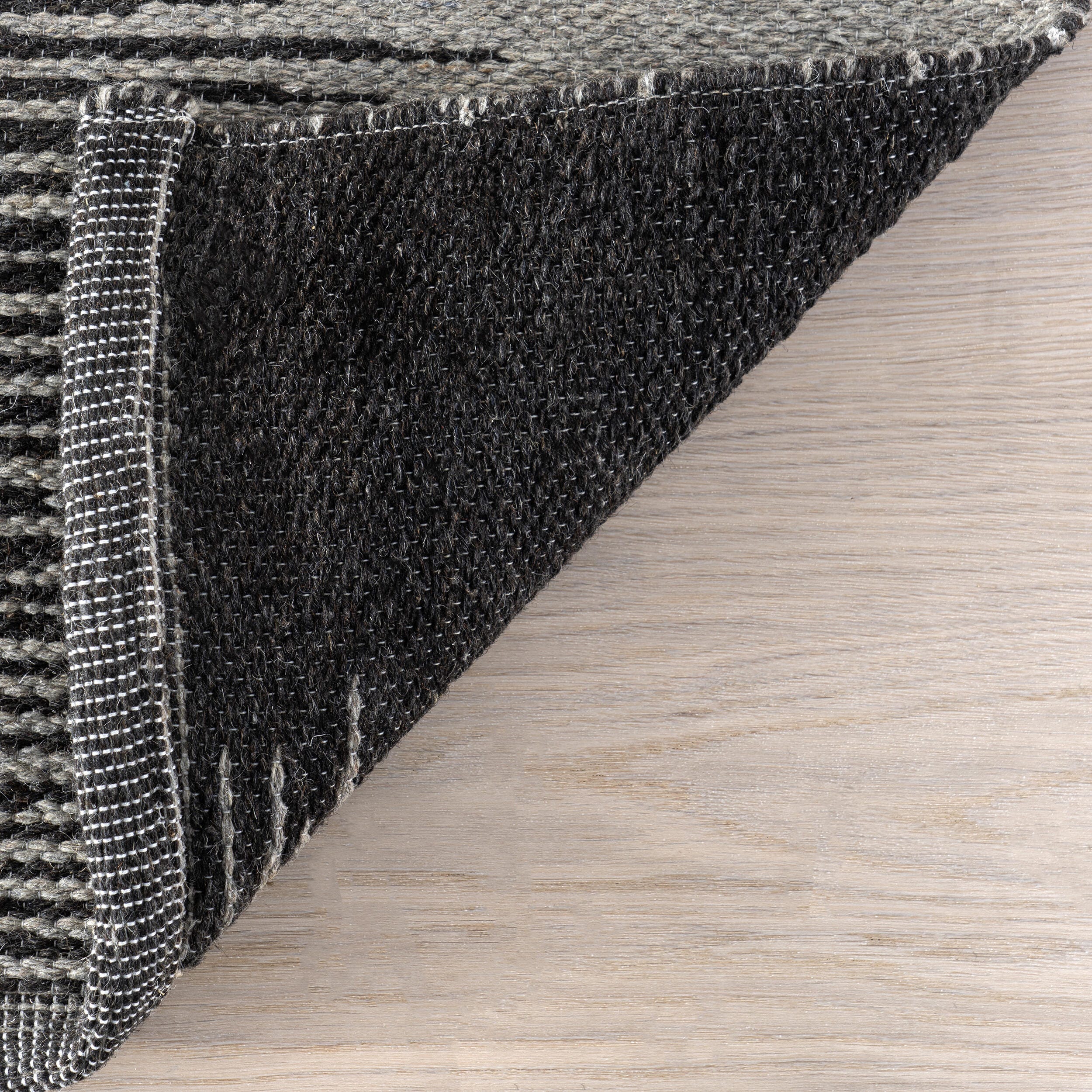 Rugs USA Wolf 5' x 8' Area Rug, Black, large