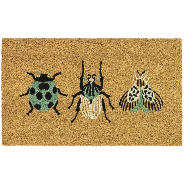 Balta Bugs 18" x 30" Doormat, Blue