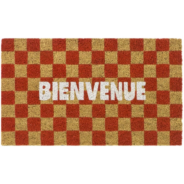 Balta Bienvenue 18" x 30" Doormat, Red