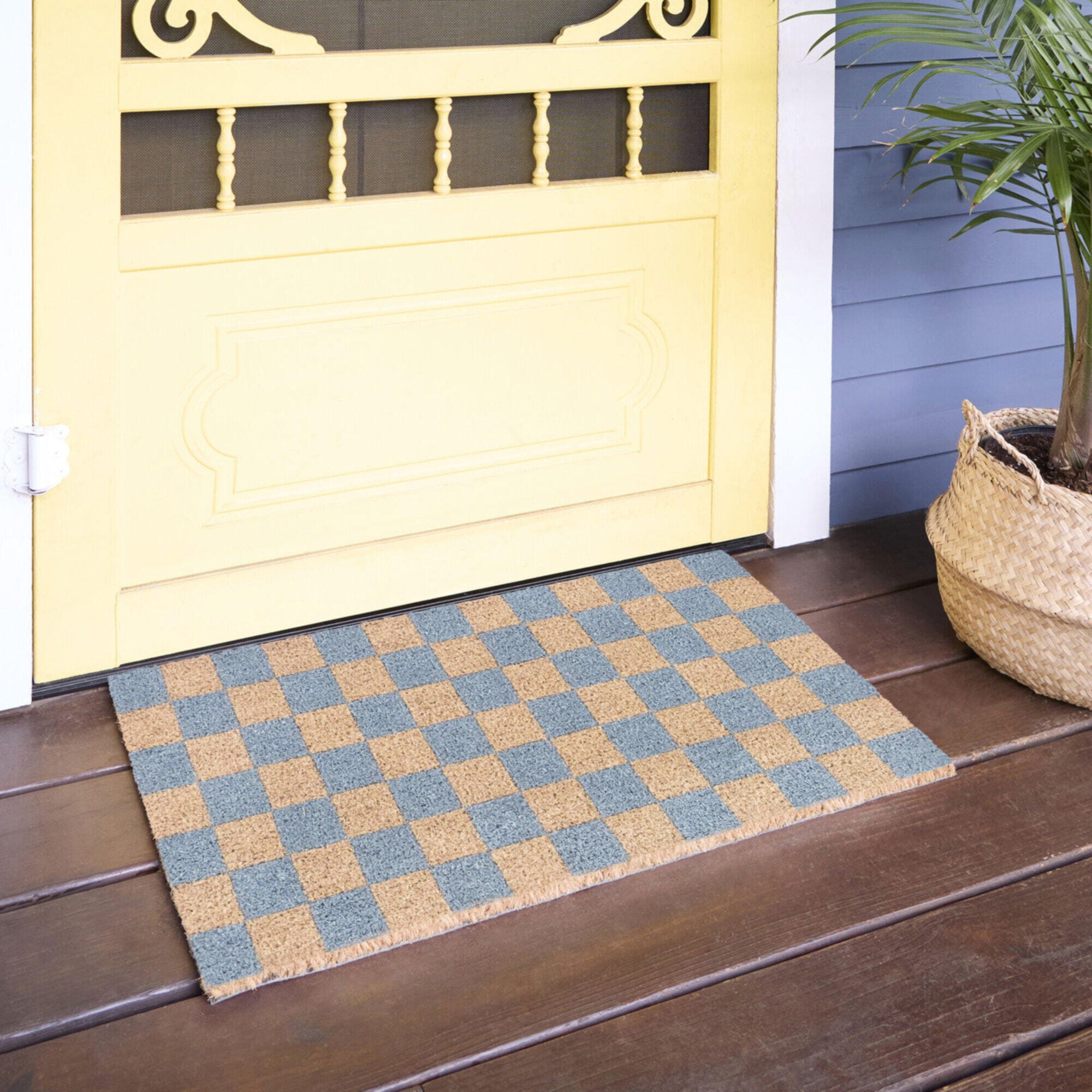 Balta Checkerboard 18" x 30" Doormat, , rollover