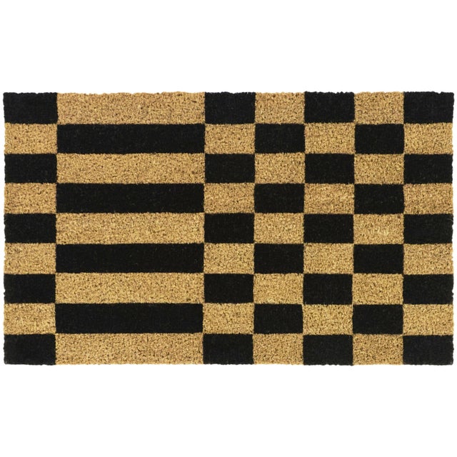Balta Stripe 18" x 30" Doormat, Black