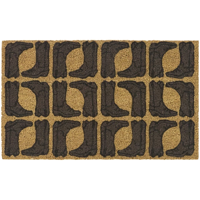 Balta Cowboy Boots 18" x 30" Doormat, Brown