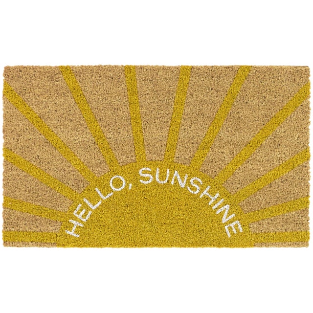 Balta Sunshine 18" x 30" Doormat, Yellow