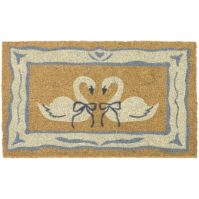 Balta Swans 18" x 30" Doormat, White