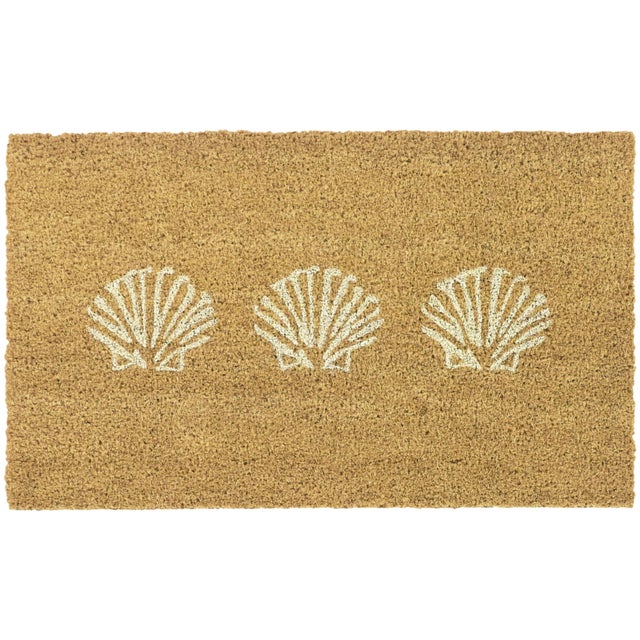Balta Seashell 18" x 30" Doormat, White