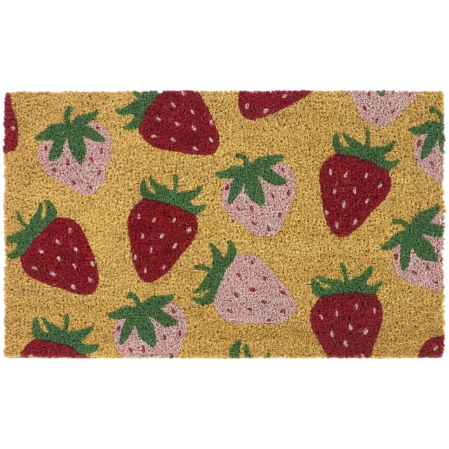 Balta Strawberry 18" x 30" Doormat, Pink