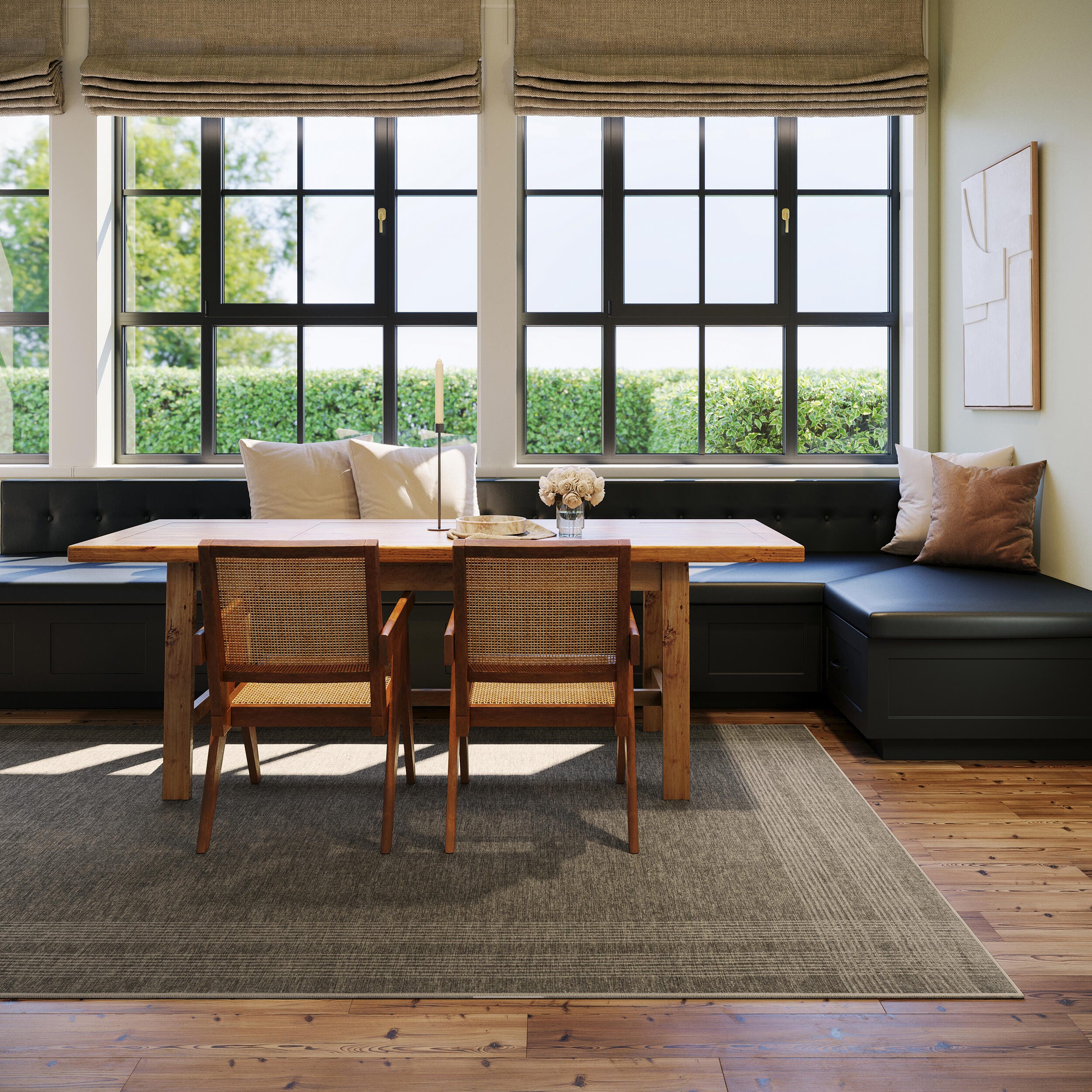Rugs USA Bedford Washable 8' x 10' AreaRug, Brown, rollover