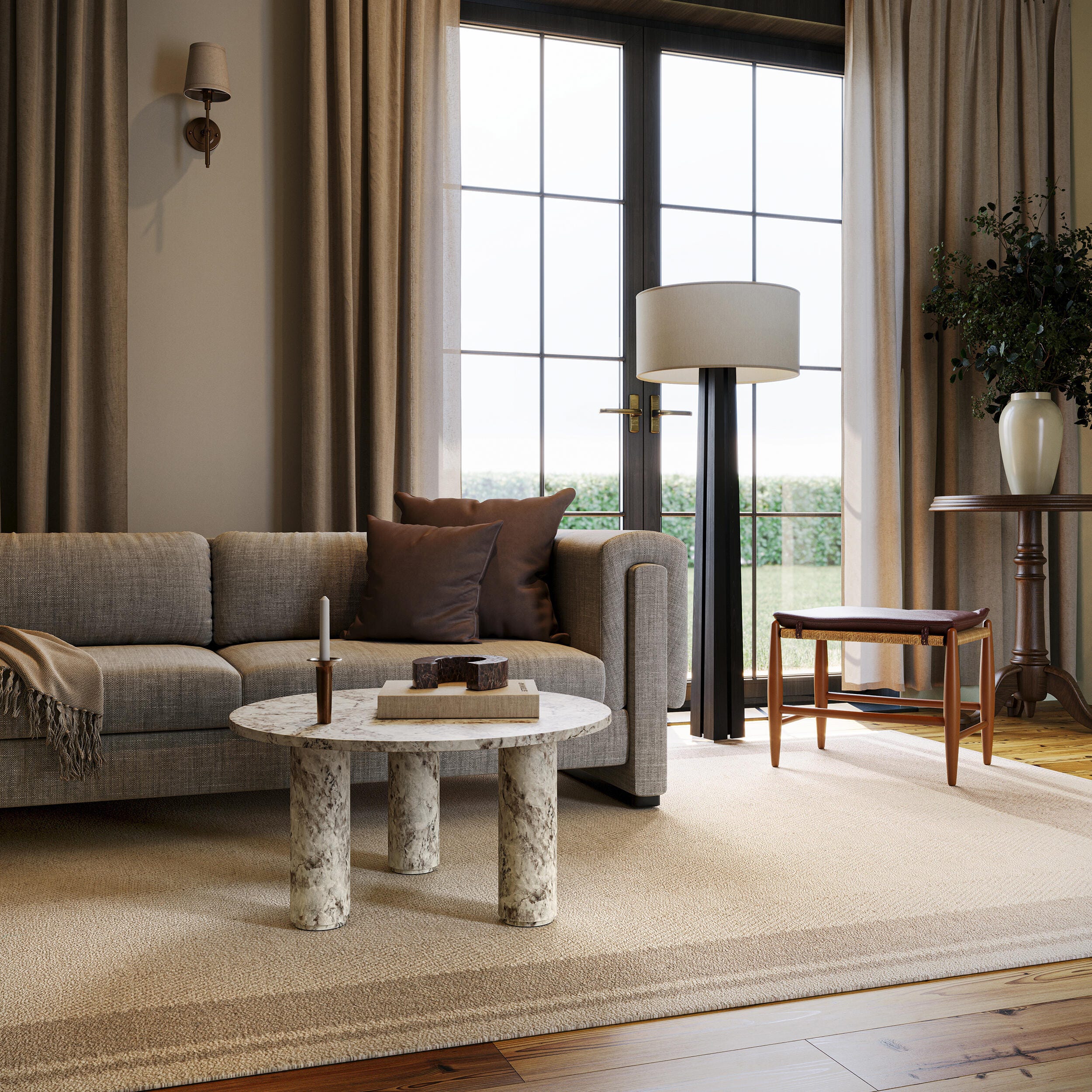 Rugs USA Canon 3' x 8' AreaRug, Beige, rollover
